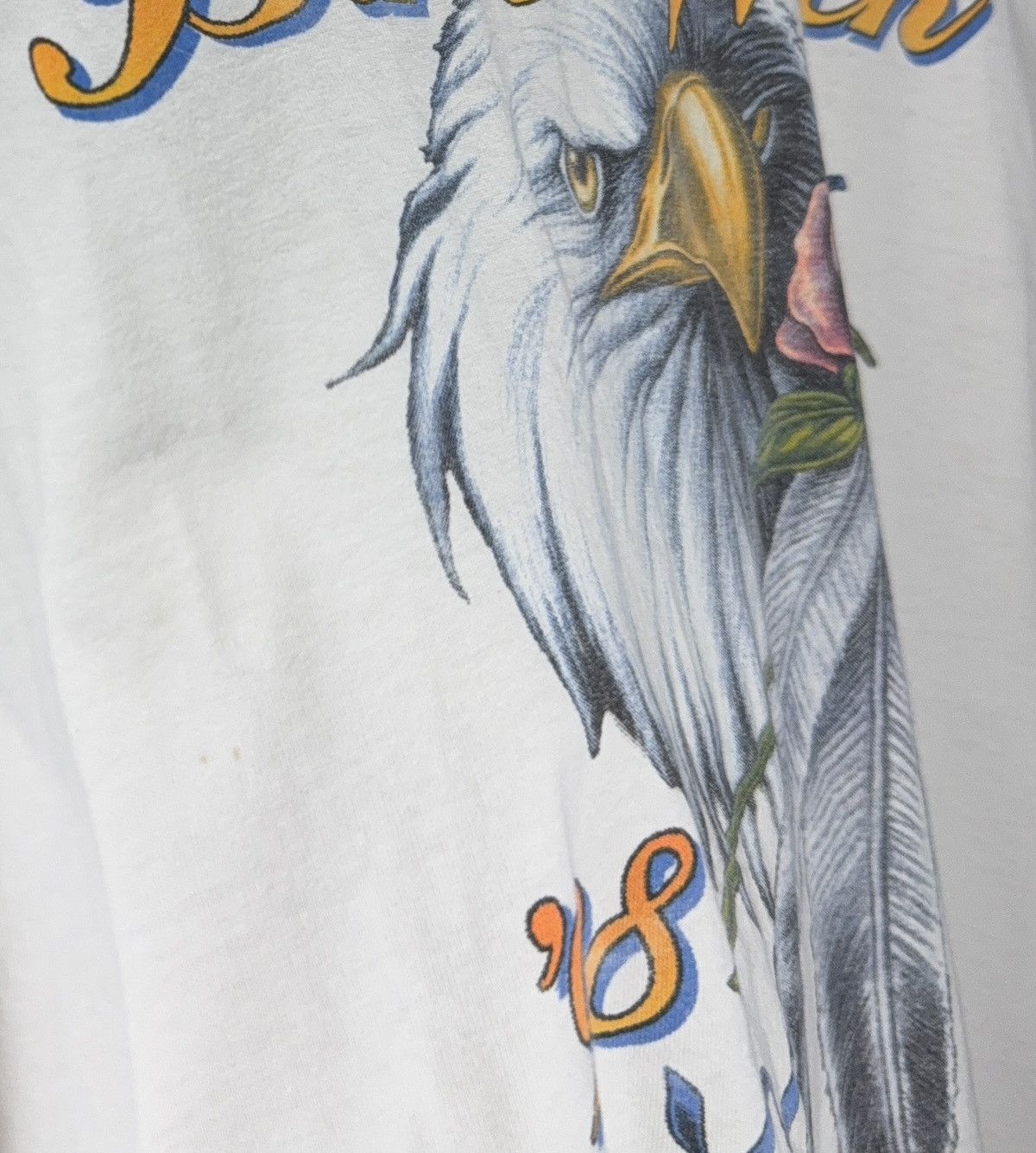 Vintage Vintage 1998 Laconia Moto Bike Week Eagle Biker T-Shirt USA Size US M / EU 48-50 / 2 - 3 Thumbnail