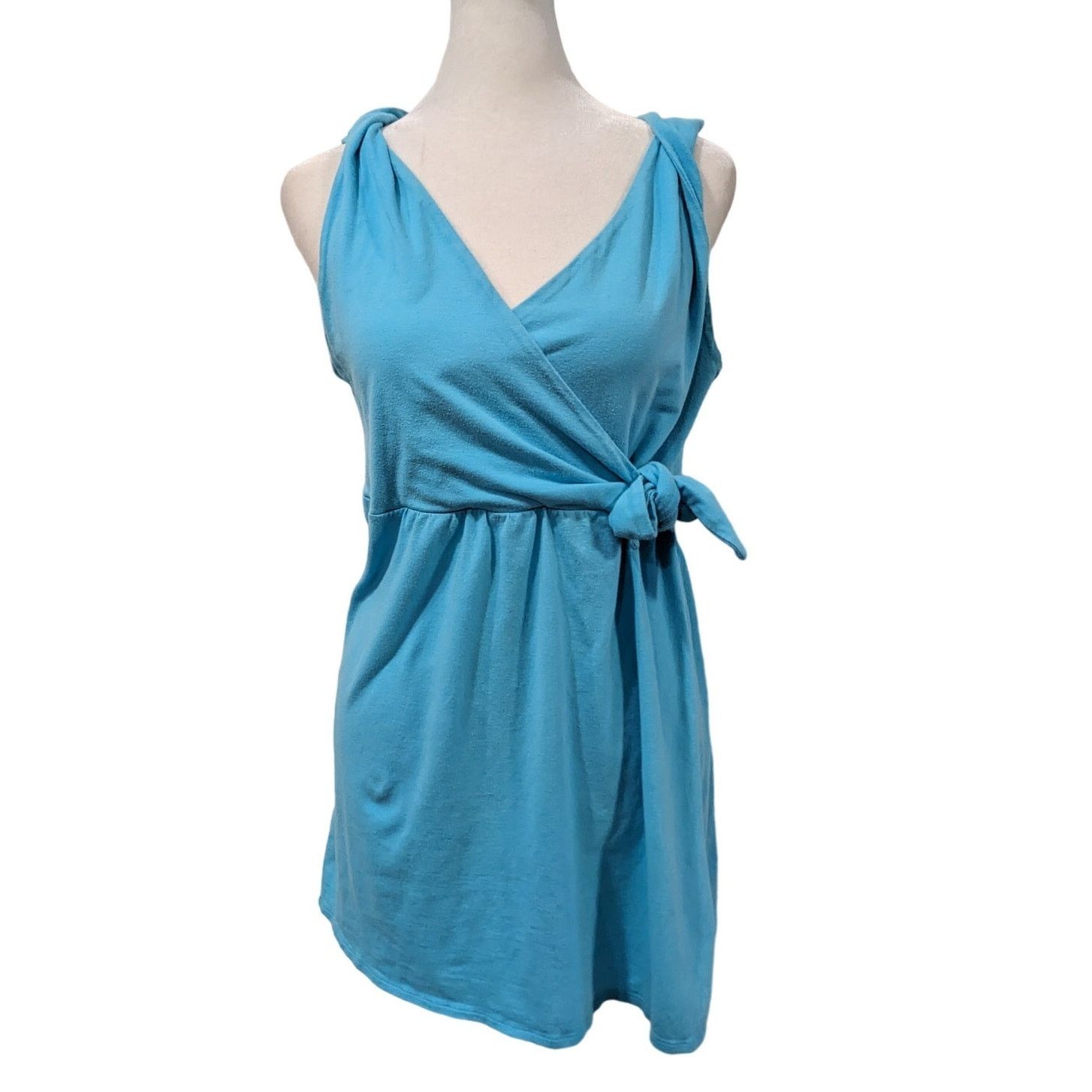 Athleta Athleta Leto Ocean Blue Side Tie Vacation Tunic Large Size L / US 10 / IT 46 - 2 Thumbnail