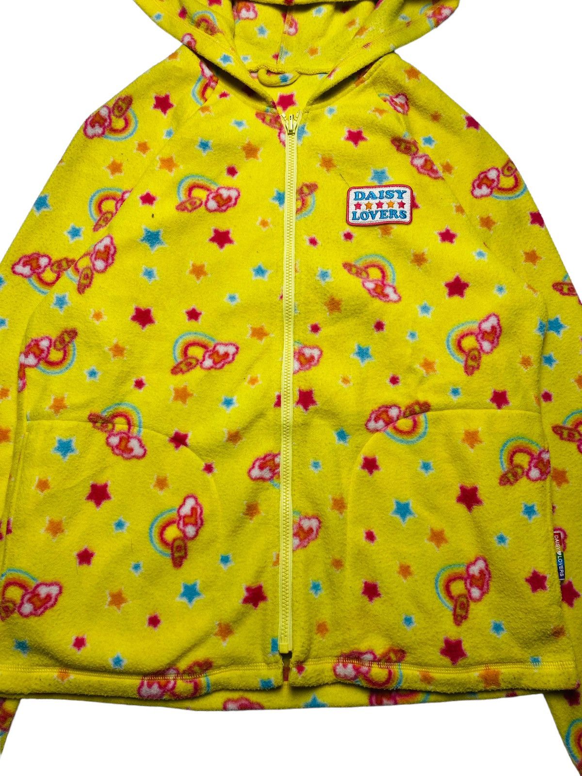 Angel Blue 2000s Daisy Lovers - Star & Rainbow Fleece Zip Hoodie Size US M / EU 48-50 / 2 - 6 Thumbnail