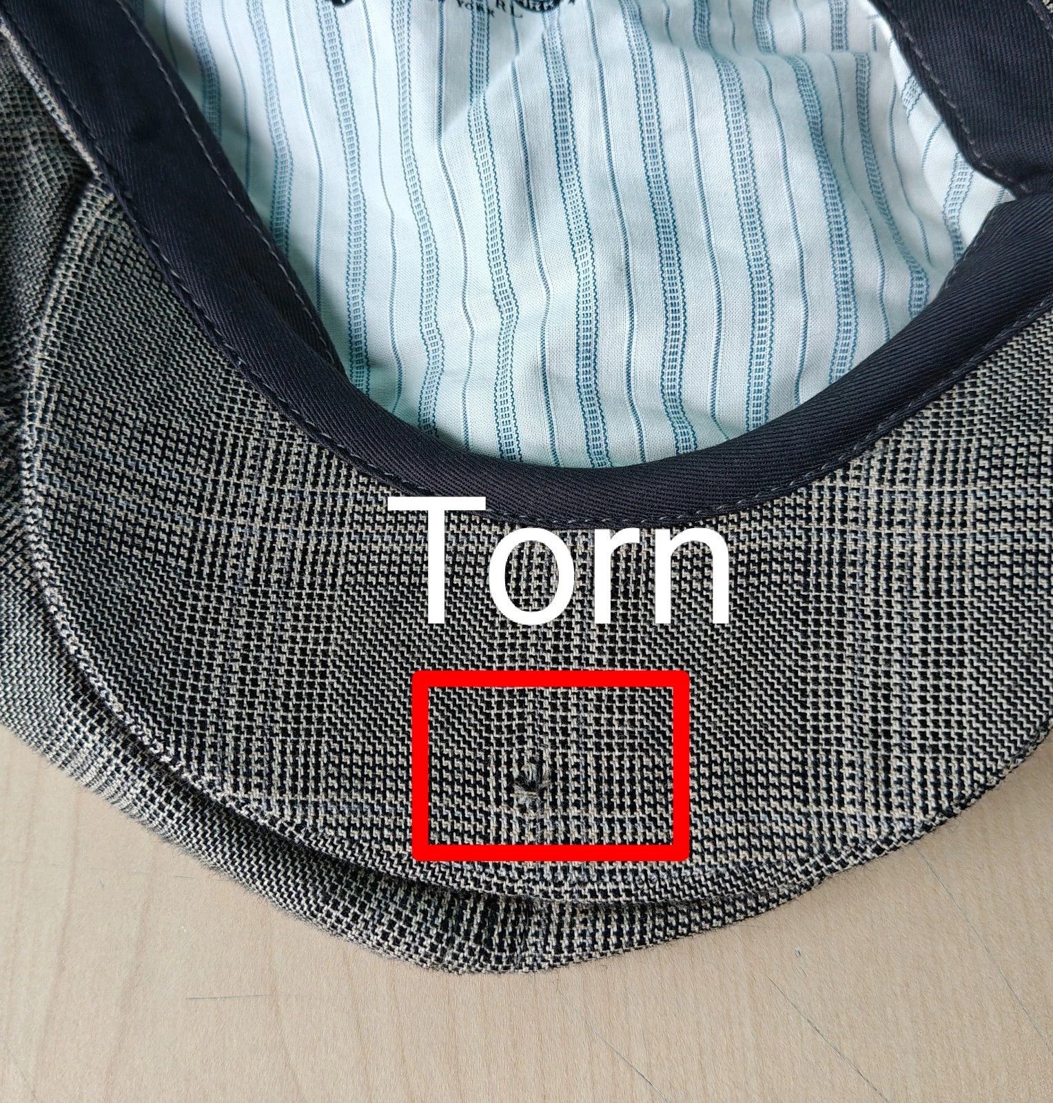 RRL Ralph Lauren DOUBLE RL Wool-Cotton Glen Plaid Newsboy Cap T/1916 Size ONE SIZE - 12 Thumbnail