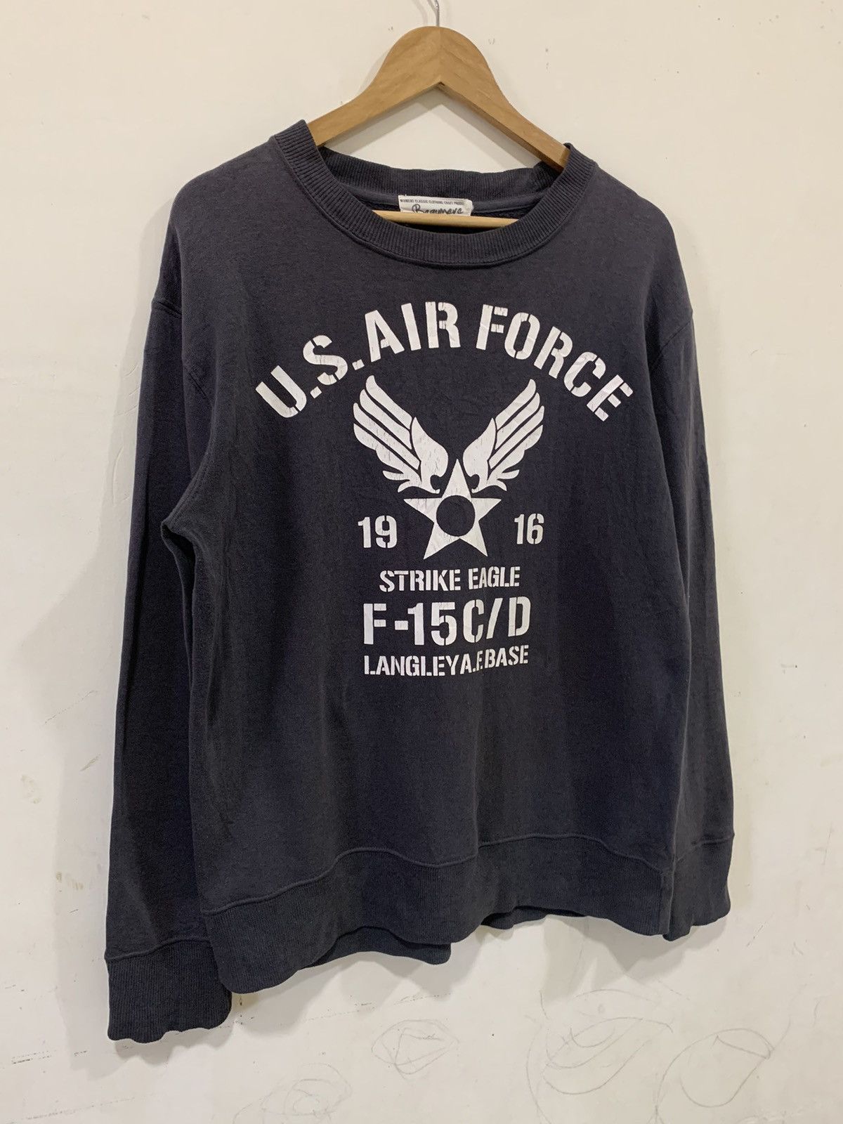 Japanese Brand Rare US AIR FORCE Sweatshirt Size US L / EU 52-54 / 3 - 3 Thumbnail