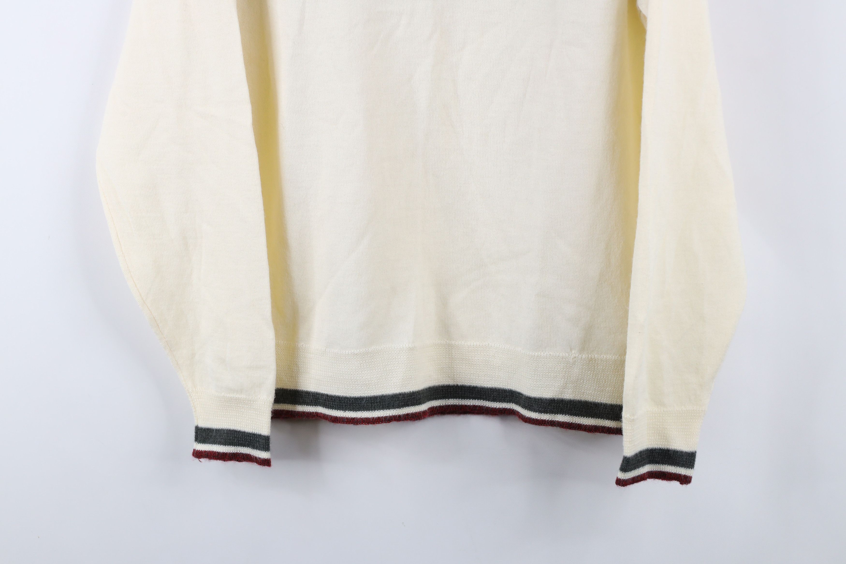 Vintage Vintage 70s Streetwear Block Knit Collared Polo Sweater Size US M / EU 48-50 / 2 - 3 Thumbnail
