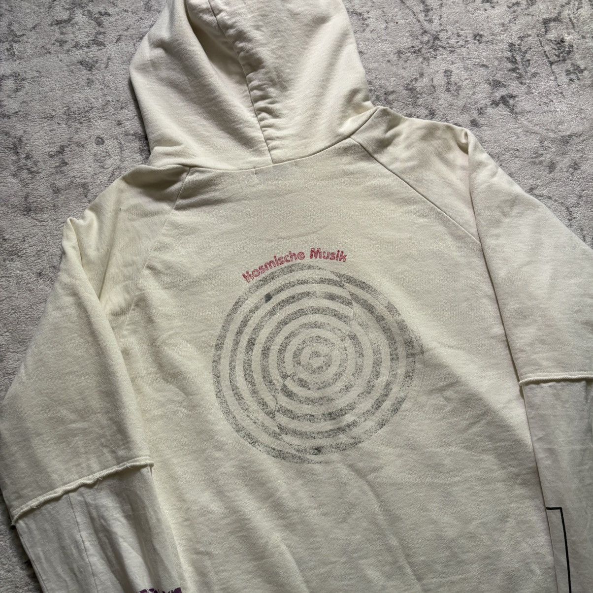 Undercover Undercover SS06 “T” Kosmische Musik Distressed Hoodie | 2 Size US M / EU 48-50 / 2 - 9 Thumbnail