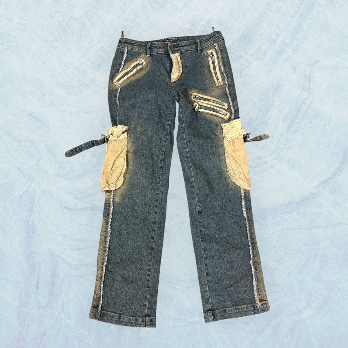 If Six Was Nine Japanese Brand Bondage jeans Size US 33 - 1 Thumbnail