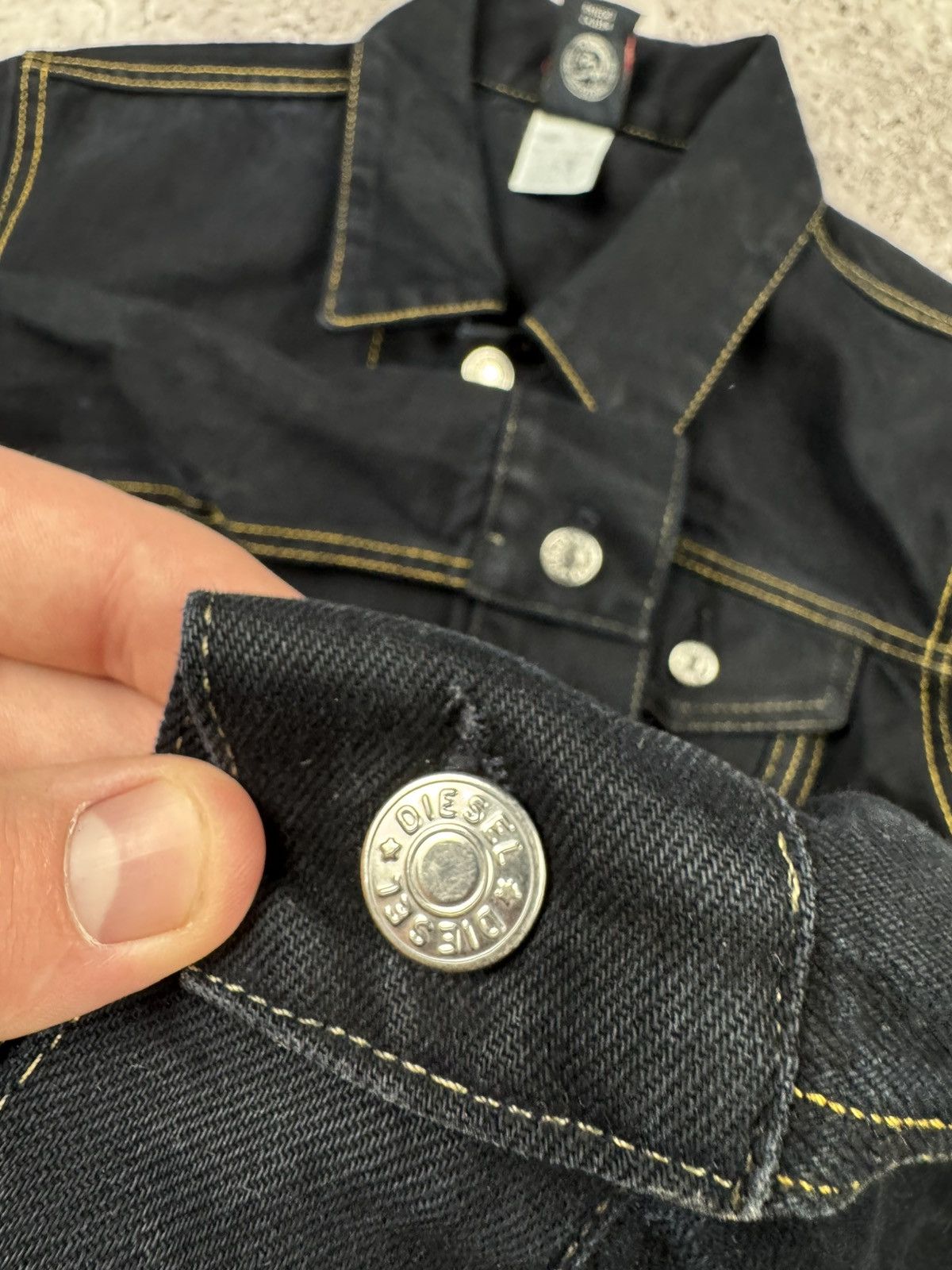 Diesel VINTAGE Y2K DIESEL PATCH DENIM JACKET AVANT GARDE RICK OWENS Size S / US 4 / IT 40 - 7 Thumbnail