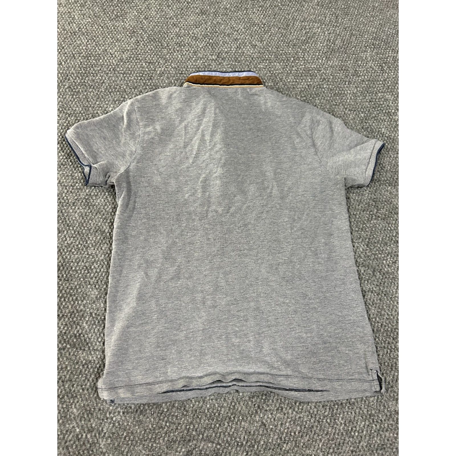 Zara Zara Shirt Mens M Gray Short Sleeve Henley Logo Knit T-Shirt Classic All Seasons Summer Spring Regular Size US M / EU 48-50 / 2 - 6 Thumbnail