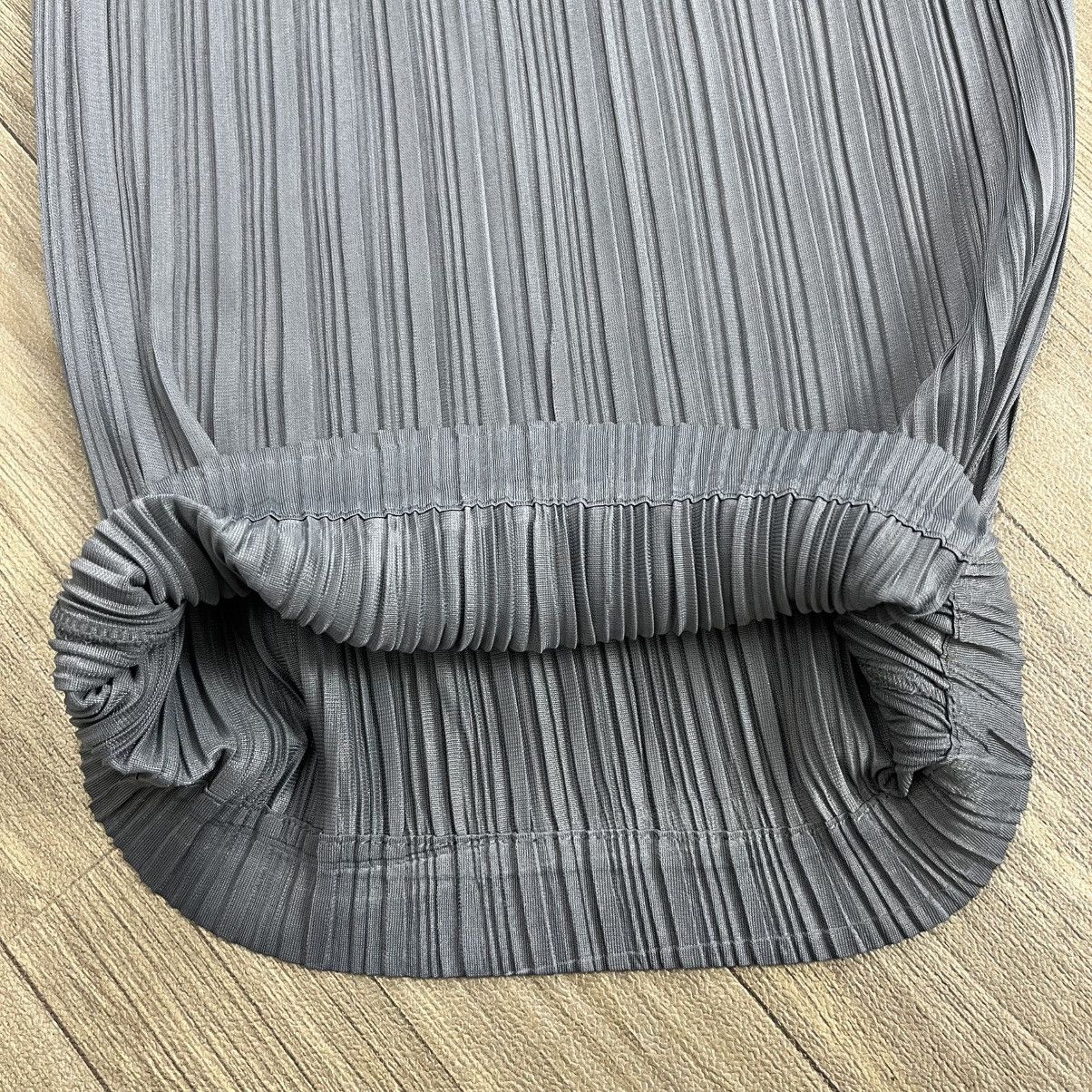 Pleats Please Issey Miyake Vintage Pleats Please Issey Miyake Wide Leg Pants Dark Gray Size US 28 / EU 44 - 10 Thumbnail