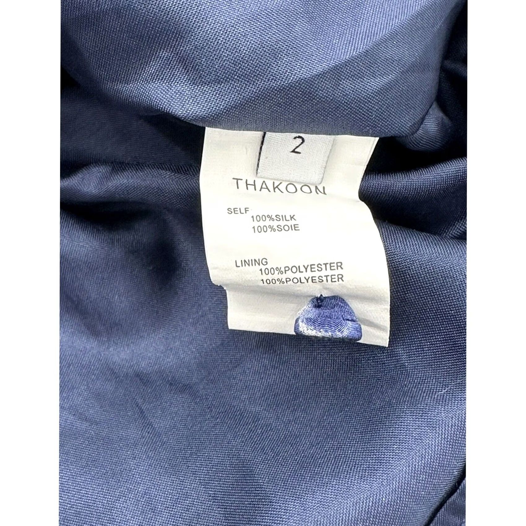 THAKOON Thakoon Addition Blue Silk Print Dress Sz S Mini Casual Colorful Designer Vacation Womens Size XS / US 0-2 / IT 36-38 - 6 Thumbnail
