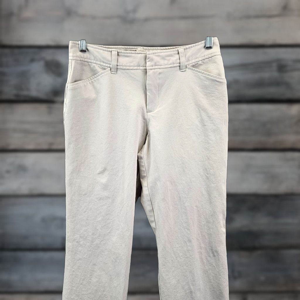 Eddie Bauer Eddie Bauer Womens Blakely Fit Pants Sz 6 Beige Mid Rise Straight Leg Chino Pants Womens Size 28" / US 6 / IT 42 - 1 Thumbnail