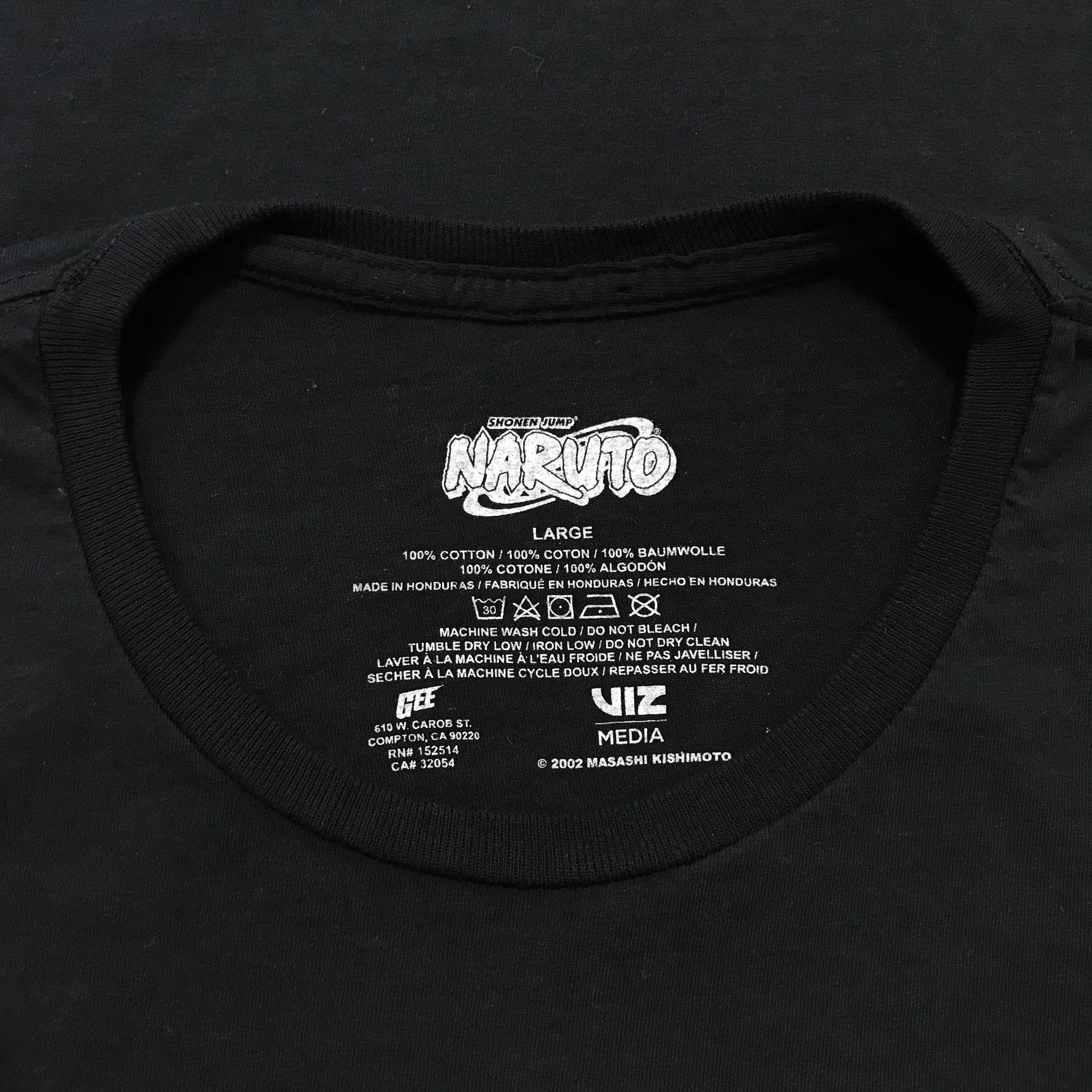 Anime NARUTO 2002 Vintage T-Shirt Shonen Jump Tee Manga Shop Size US L / EU 52-54 / 3 - 6 Thumbnail