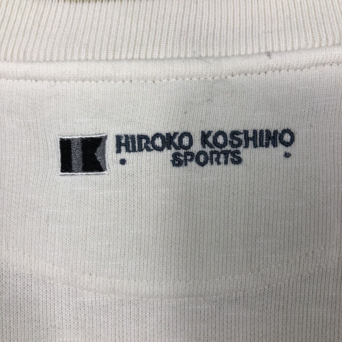 Hiroko Koshino Homme 📌Vintage Hiroko Koshino Sports Sweatshirt Big Logo Size US L / EU 52-54 / 3 - 13 Thumbnail