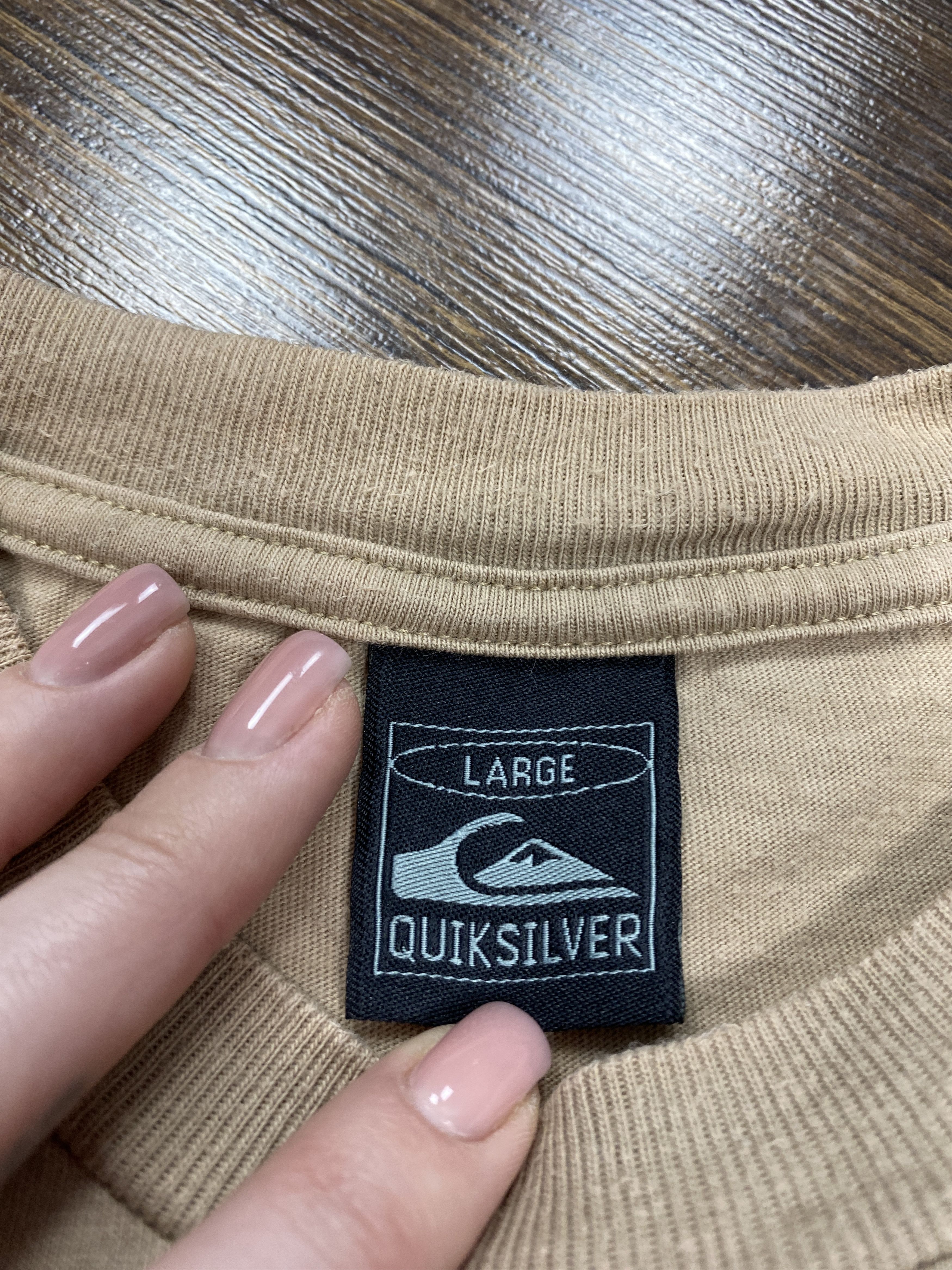 Quiksilver × Vintage Quiksilver Vintage Mens Center Logo T-Shirt Size US L / EU 52-54 / 3 - 6 Thumbnail