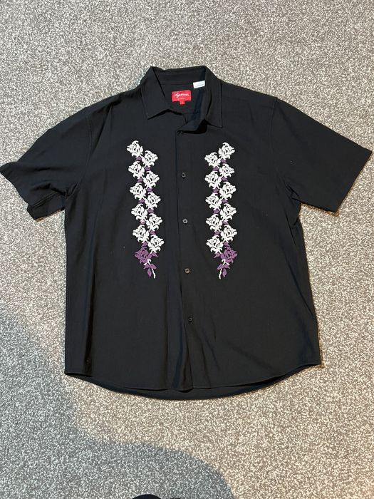 Supreme Supreme needlepoint S/S shirt | Grailed