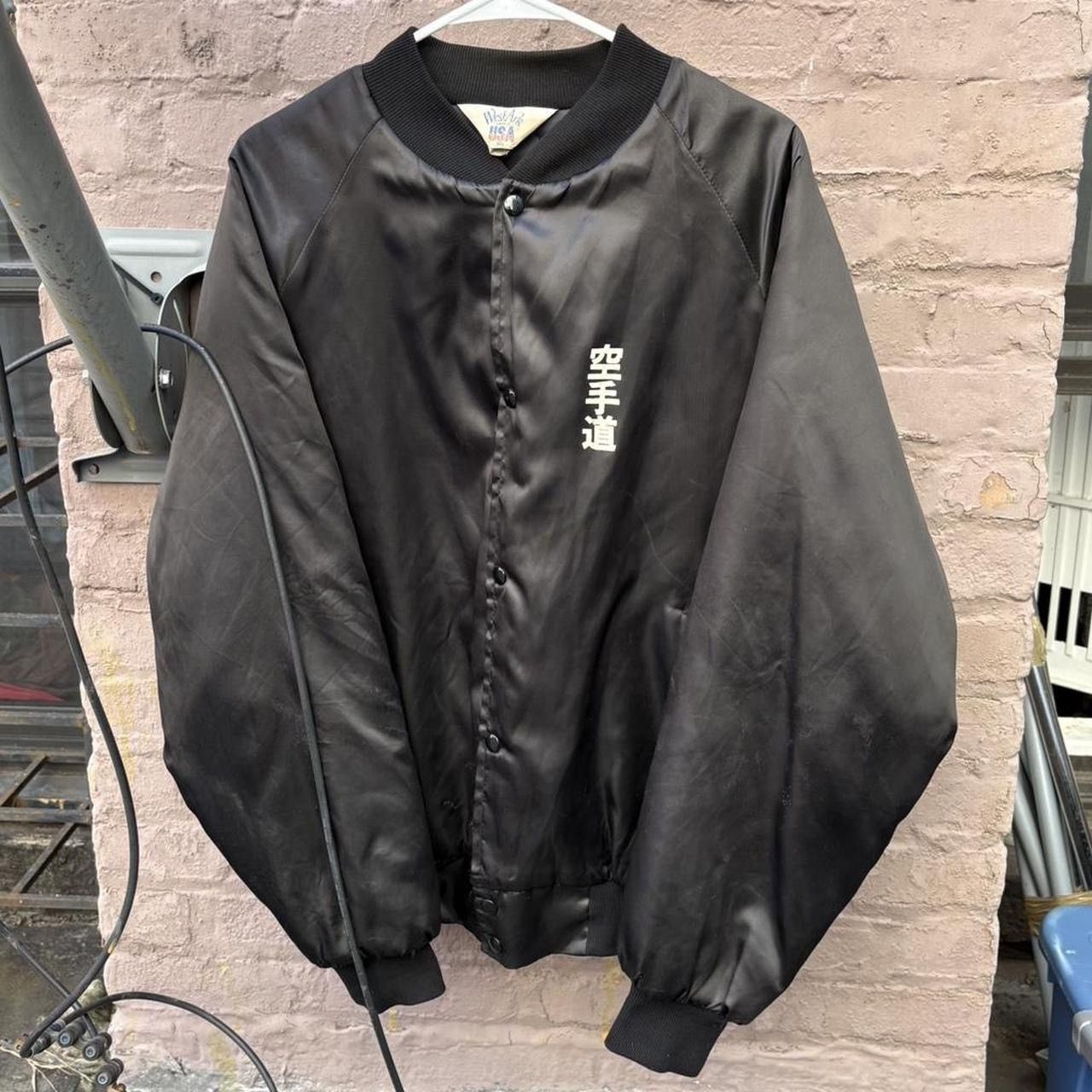 Vintage Vintage 80s Shotokan Karate Center USA Nylon Bomber Jacket Size US XL / EU 56 / 4 - 1 Thumbnail
