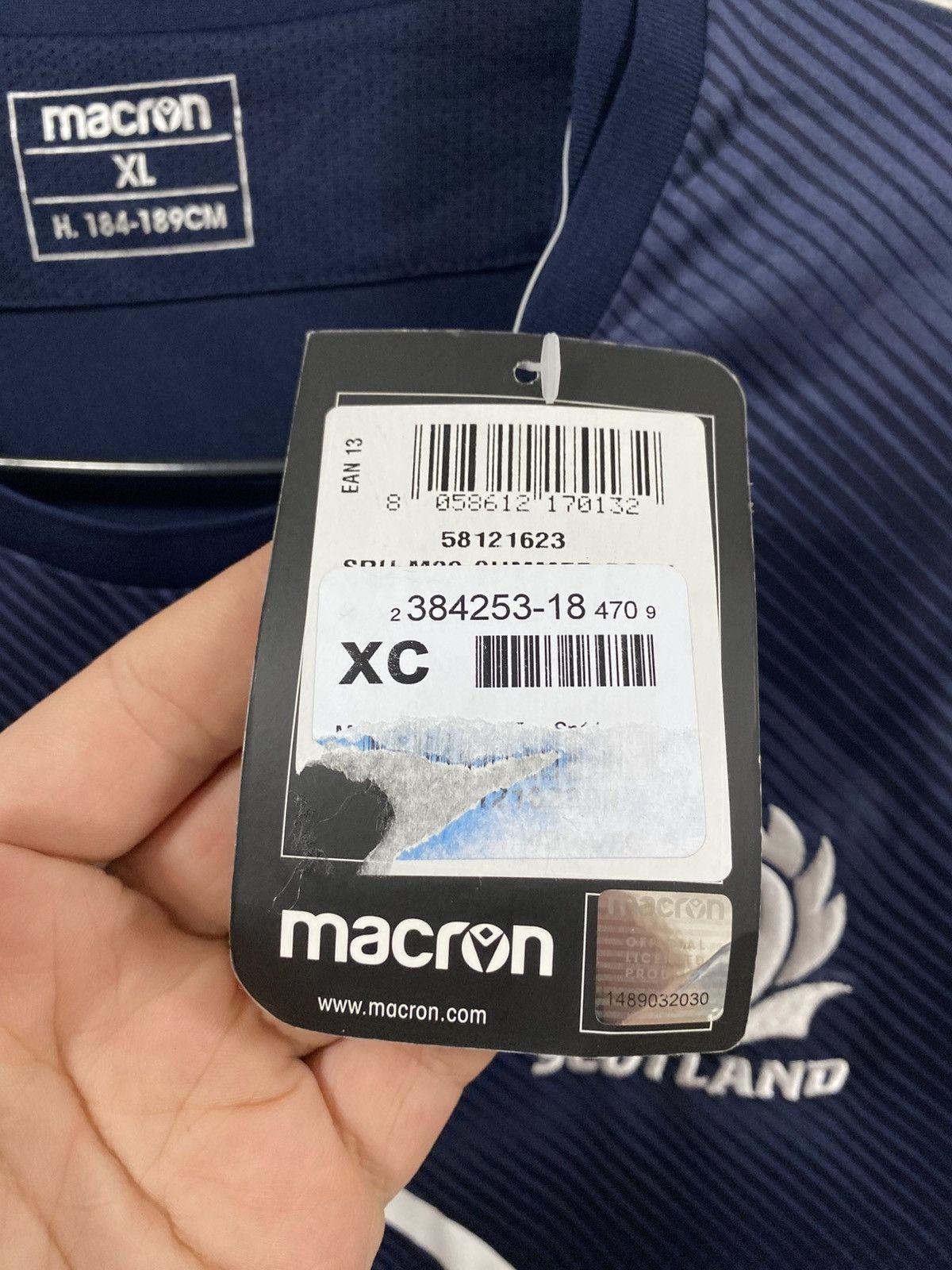 Macron Macron Scotland 2020-21 Rugby Home Jersey Size: XL New Size US XL / EU 56 / 4 - 3 Thumbnail