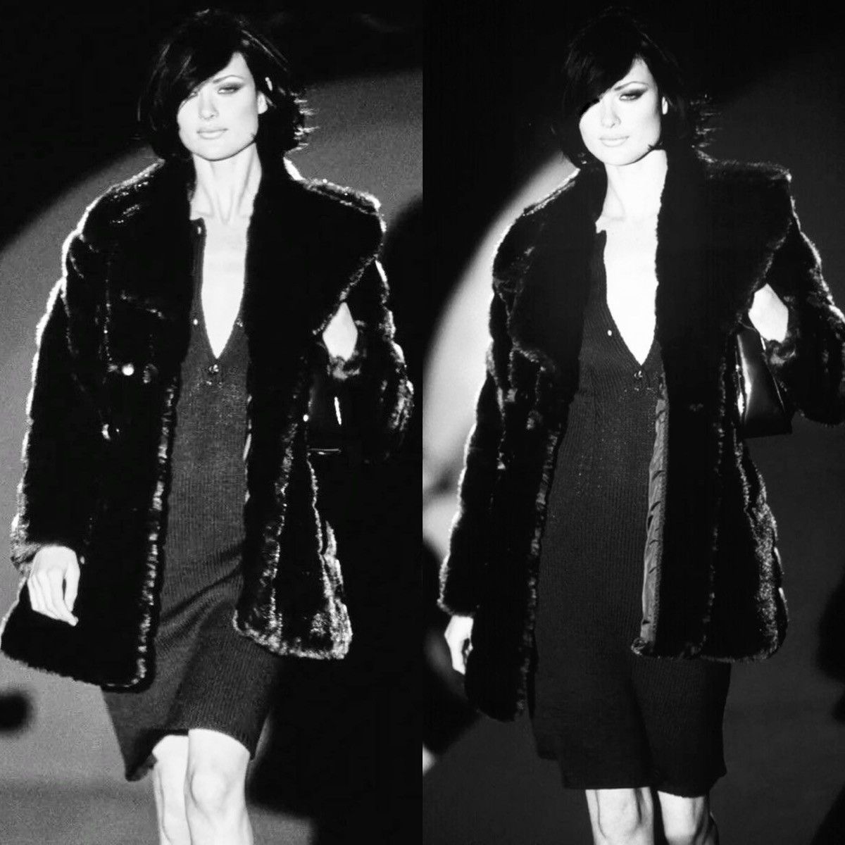 Gucci Gucci by Tom Ford Runway Shalom Harlow 1995 fur coat Size M / US 6-8 / IT 42-44 - 1 Thumbnail