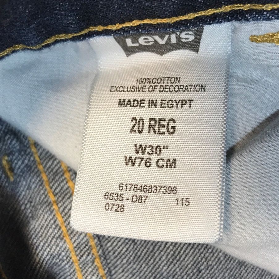 Levi's Levi Strauss & Co Dark Blue Wash Denim Shorts Boys 20 Reg Size 30" / US 8 / IT 44 - 4 Thumbnail