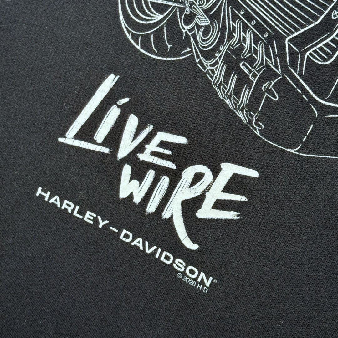 Harley Davidson Harley Davidson Livewire 2020 Black Graphic Tee Size XL GUC Size US XL / EU 56 / 4 - 7 Thumbnail
