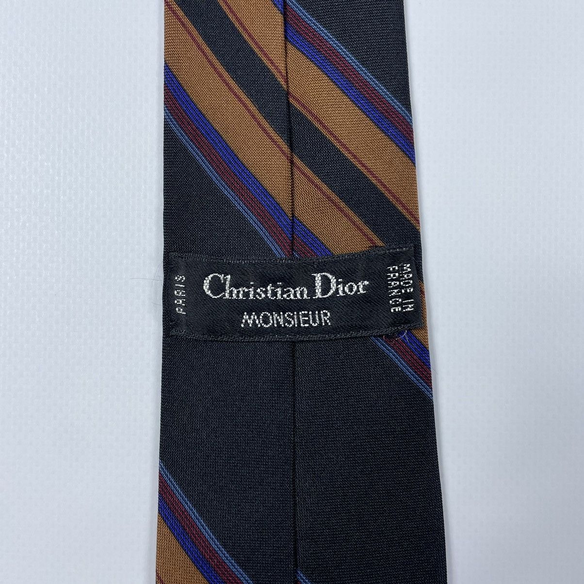 Christian Dior Monsieur Vintage Christian Dior Monsieur Silk striped Tie Size ONE SIZE - 7 Thumbnail