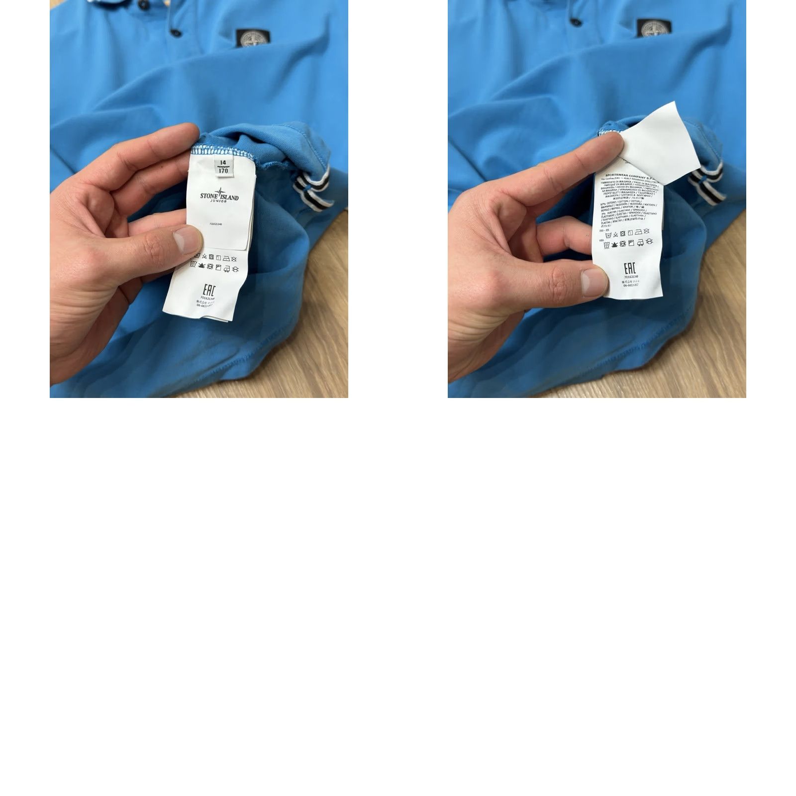 Stone Island STONE ISLAND Polo Shirt Slim Fit Blue Casual Men XL Junior S Slim Fit Stone Island 90s Classic Europe City Hype Polo Mens Size US S / EU 44-46 / 1 - 8 Thumbnail