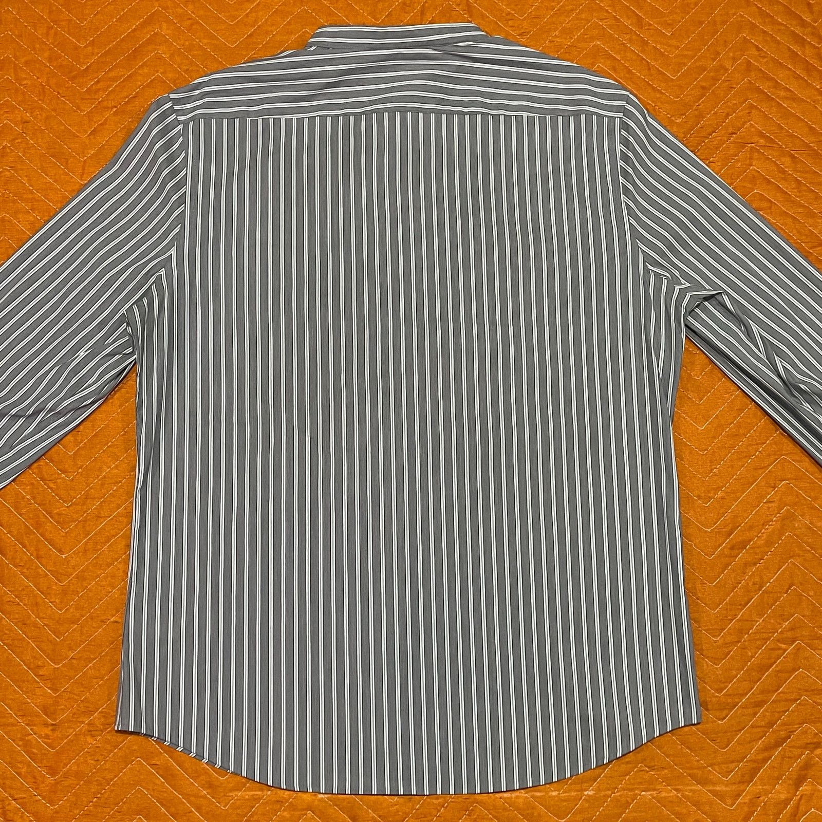Express Express: Stripped Band Collar Shirt Size US M / EU 48-50 / 2 - 4 Thumbnail