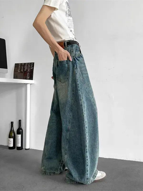 Japanese Brand Retro loose hip-hop wide leg jeans Size US 32 / EU 48 - 2 Thumbnail