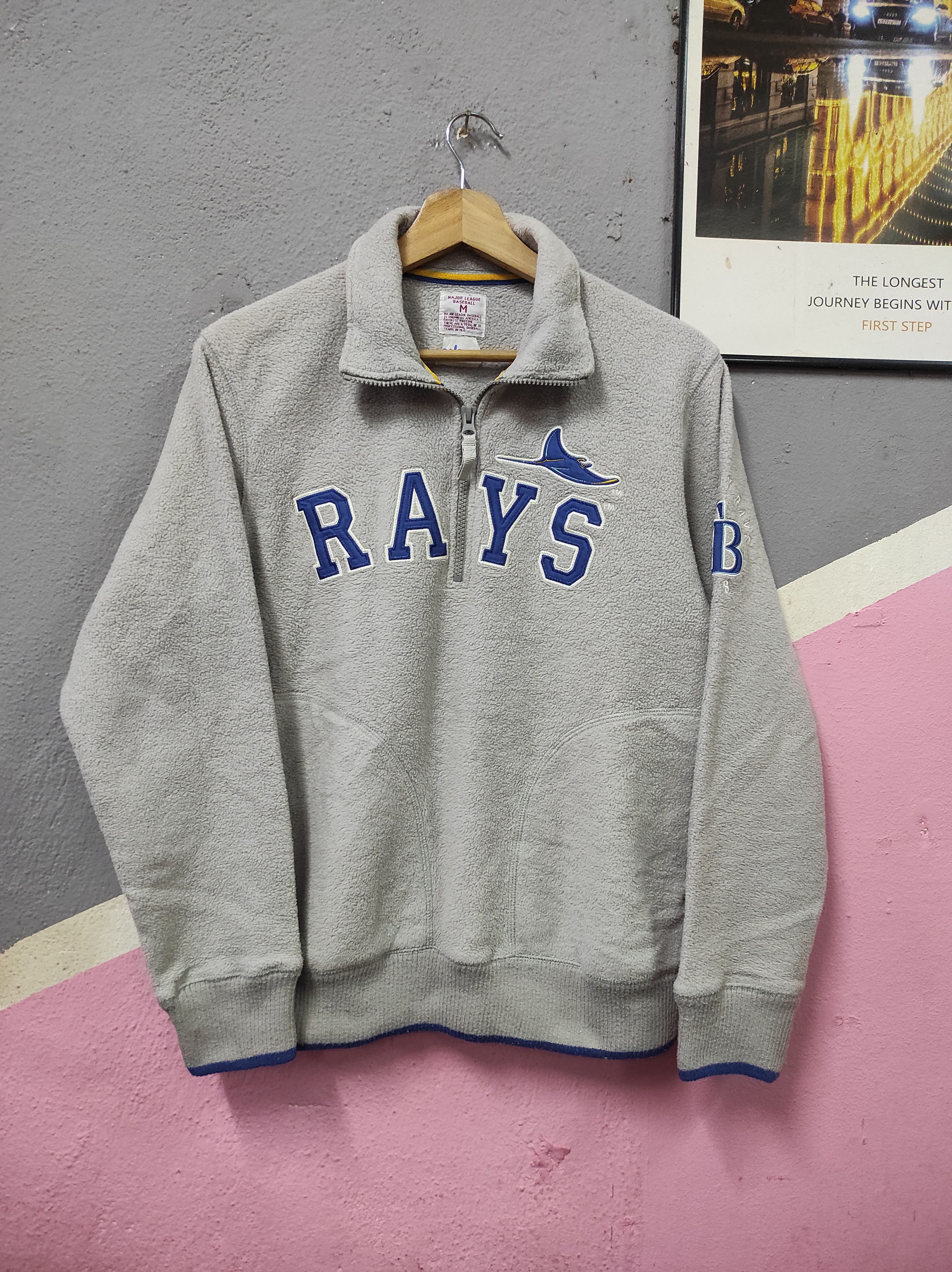 MLB × Uniqlo UNIQLO X MLB TAMPA BAY RAYS HALF ZIPPER SWEATSHIRT FLEECE Size US M / EU 48-50 / 2 - 1 Thumbnail