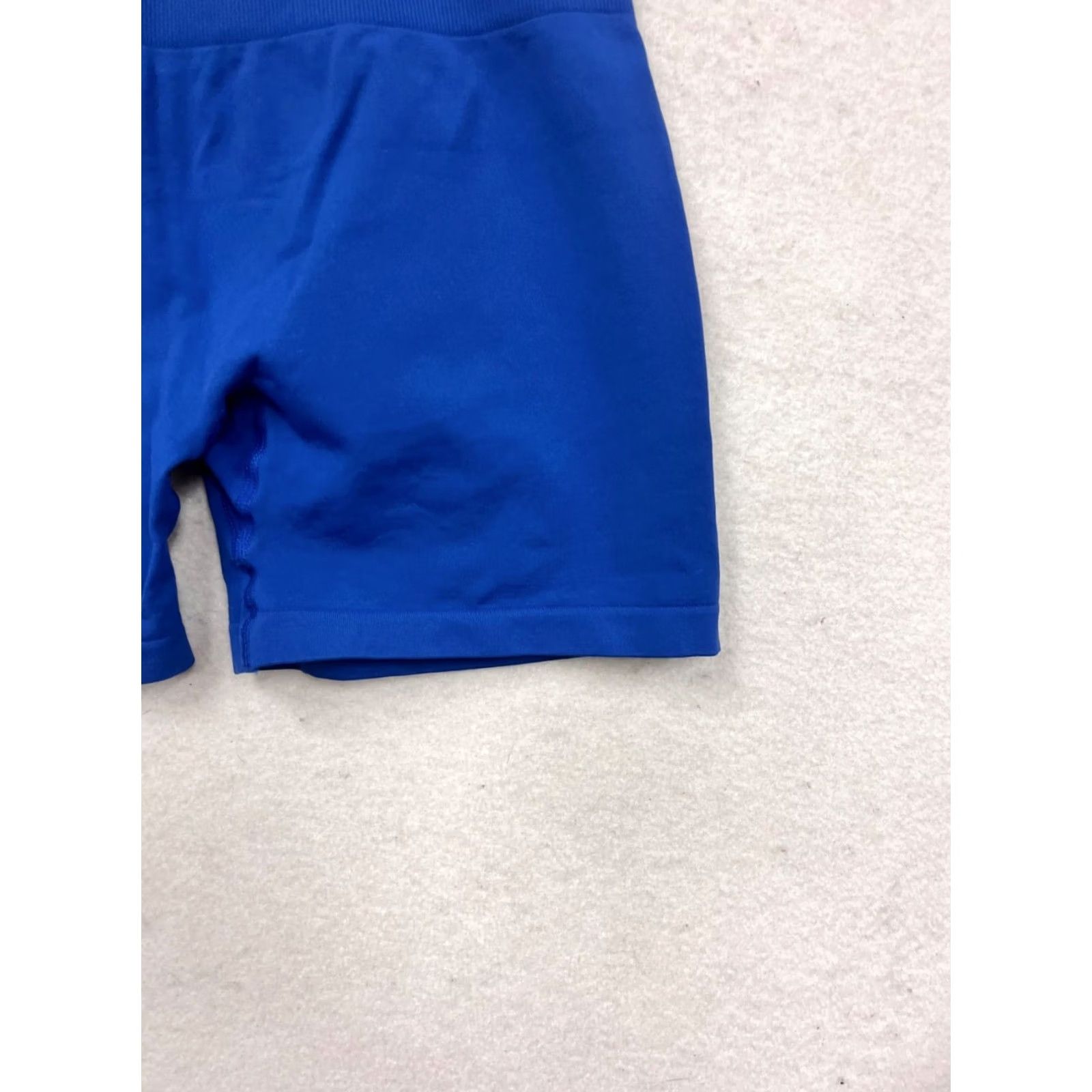 Vintage Aurola Biker Shorts Womens XS Blue Athletic Nylon Spandex Seamless High-Waist Size 26" / US 2 / IT 38 - 4 Thumbnail