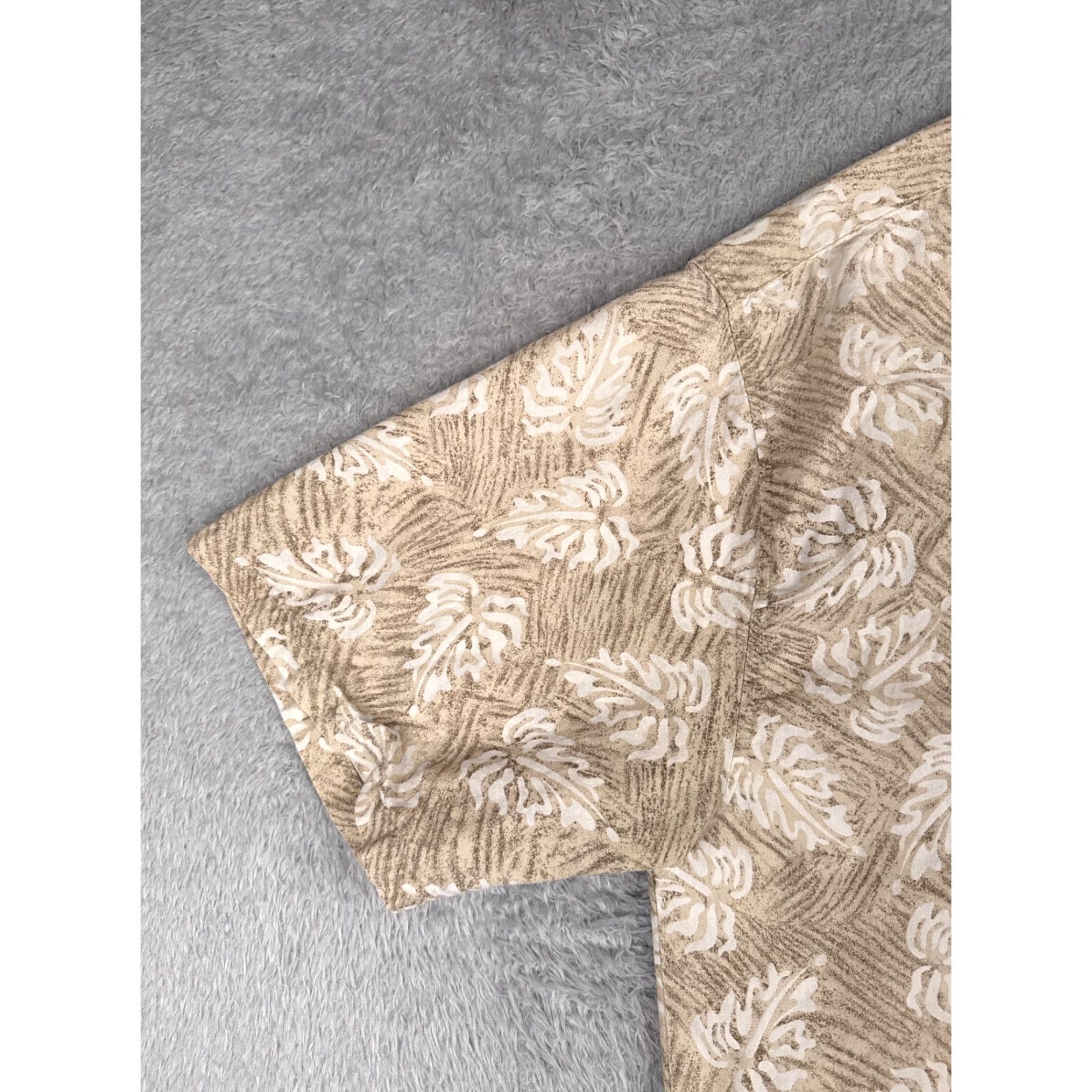 Route 66 VINTAGE Route 66 Shirt Men Extra Large Beige Floral Leaf Button Up Hawaiian 100% Cotton Size US XL / EU 56 / 4 - 5 Thumbnail