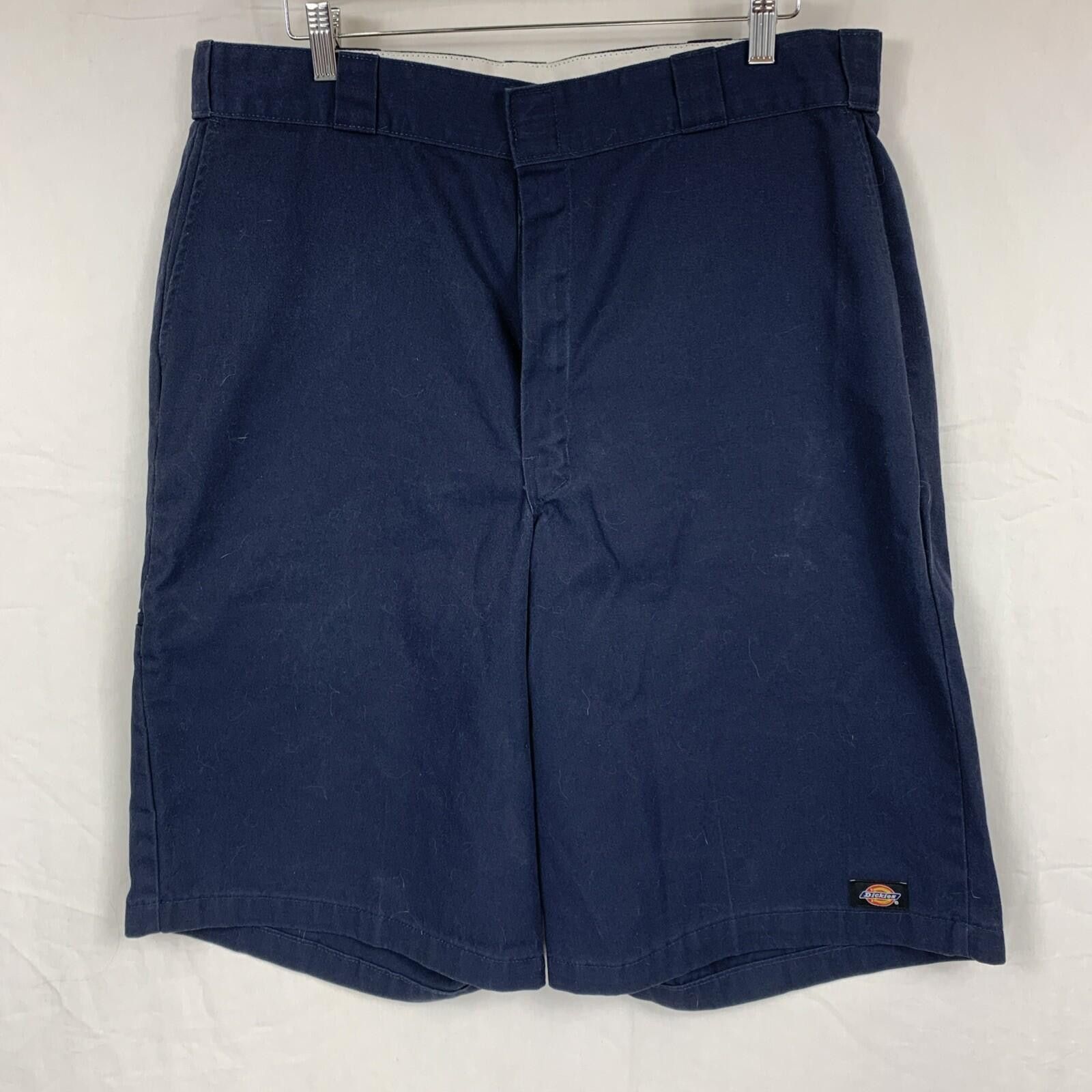 Dickies × Vintage Navy Dickies Long Baggy Loose Fit Shorts y2k 