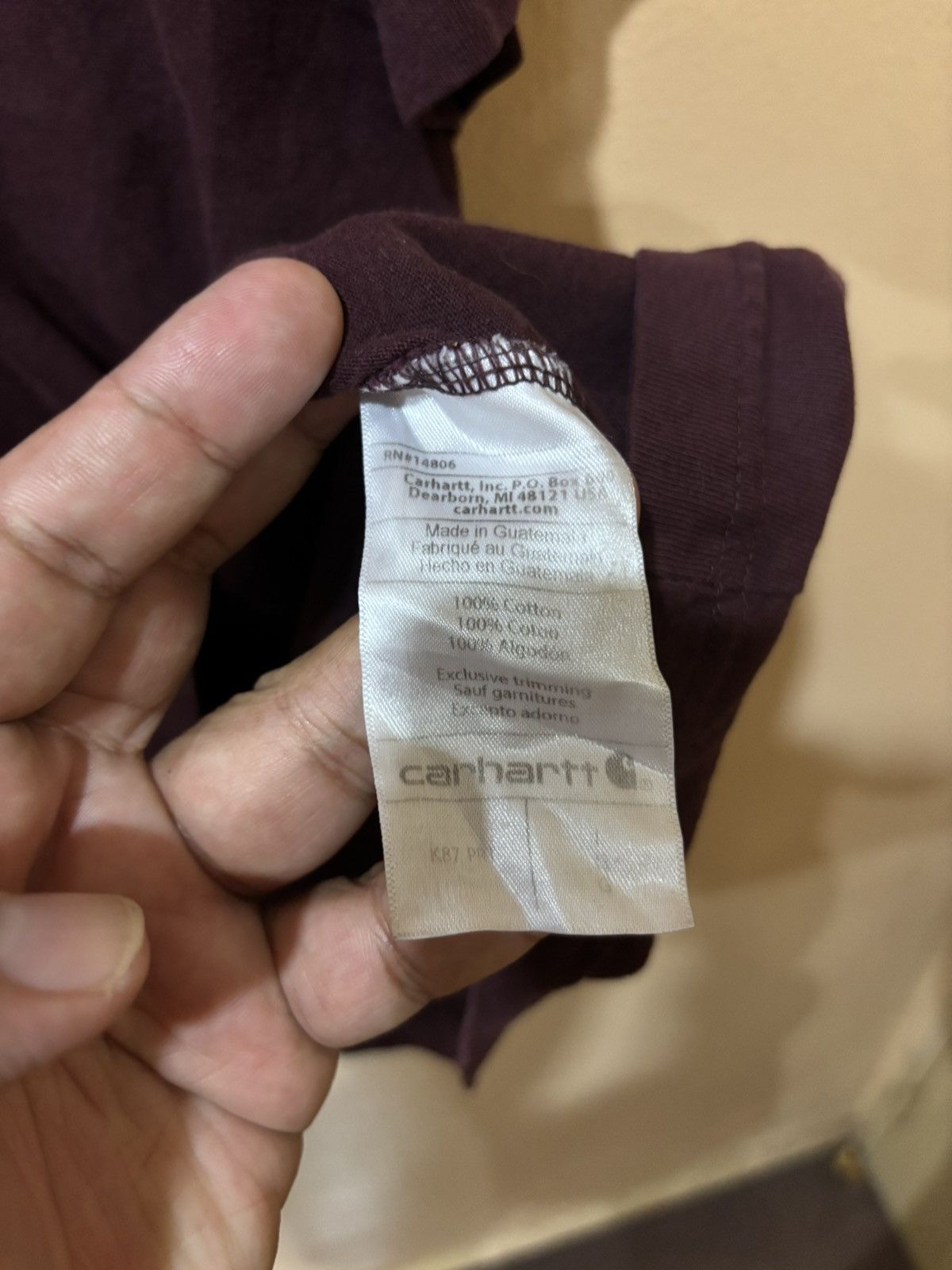 Carhartt Carhartt Pocket Tshirt Size US XL / EU 56 / 4 - 4 Thumbnail