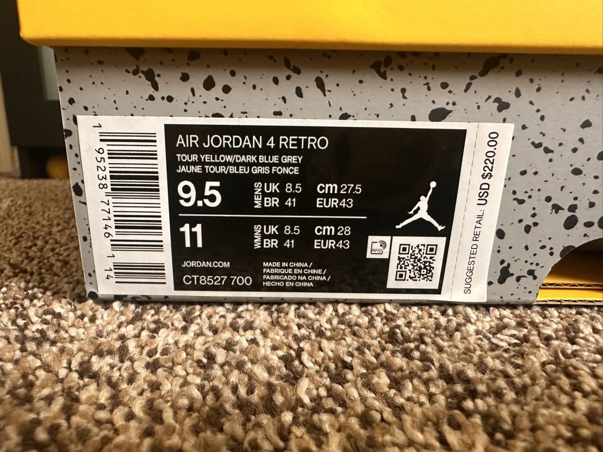 Jordan Brand Jordan Retro 4 Lightning Size US 9.5 / EU 42-43 - 9 Thumbnail