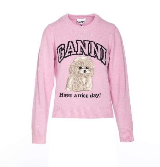 Ganni GANNI Women Sweater K2499 868 Pink Size M / US 6-8 / IT 42-44 - 1 Thumbnail