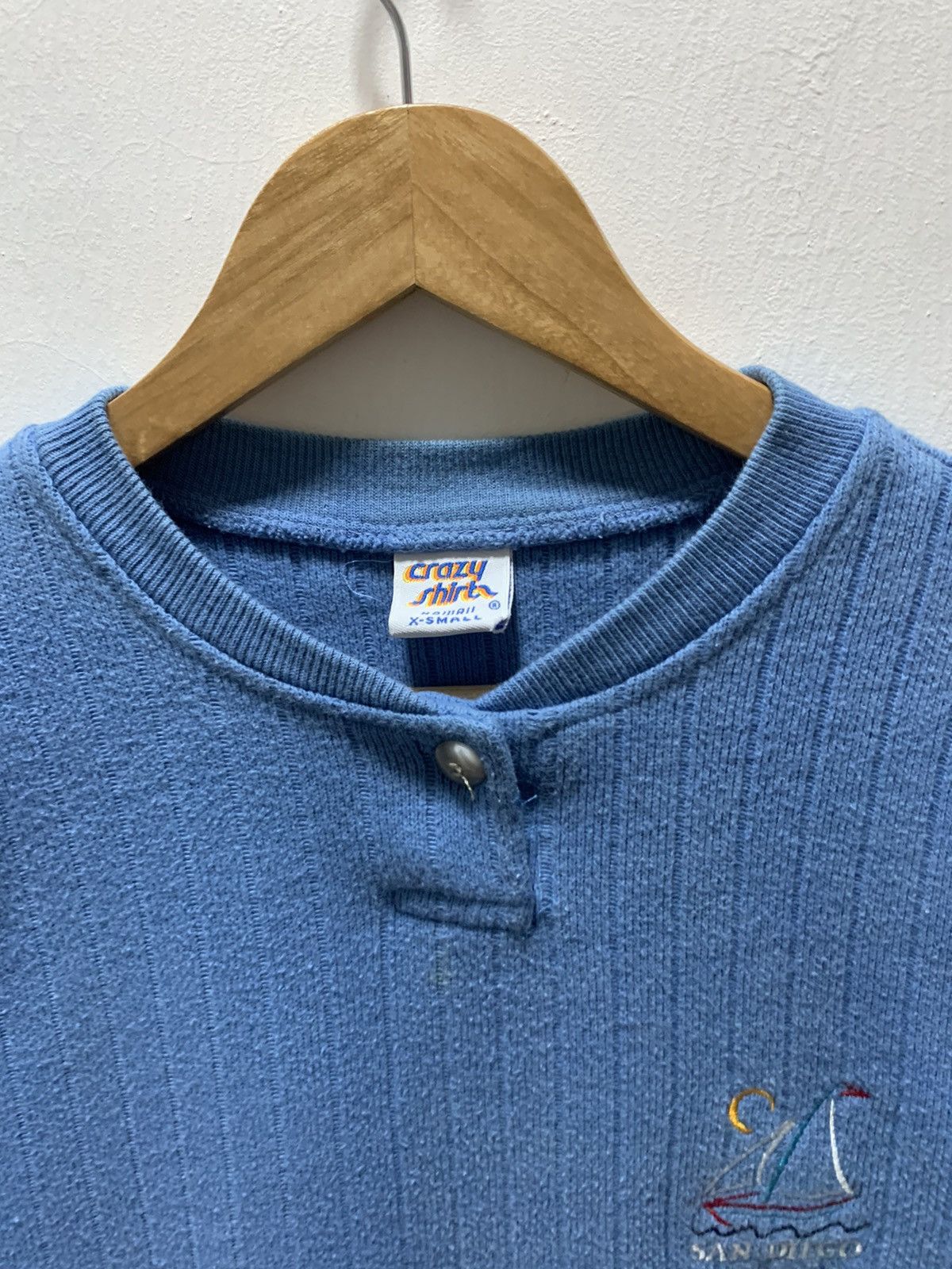Vintage Vintage Crazy Shirt San Diego Blue Size XS / US 0-2 / IT 36-38 - 7 Thumbnail