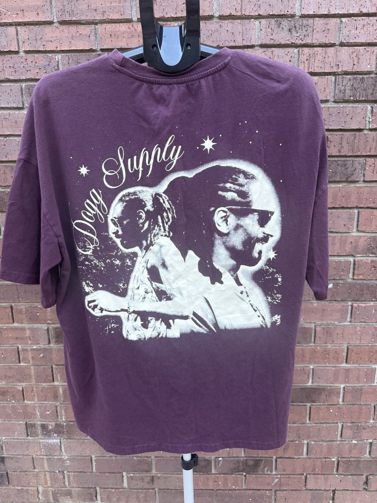Snoop Dogg Dogg Supply Snoop Dog Mens Burgundy Graphic T Shirt Size US L / EU 52-54 / 3 - 4 Thumbnail