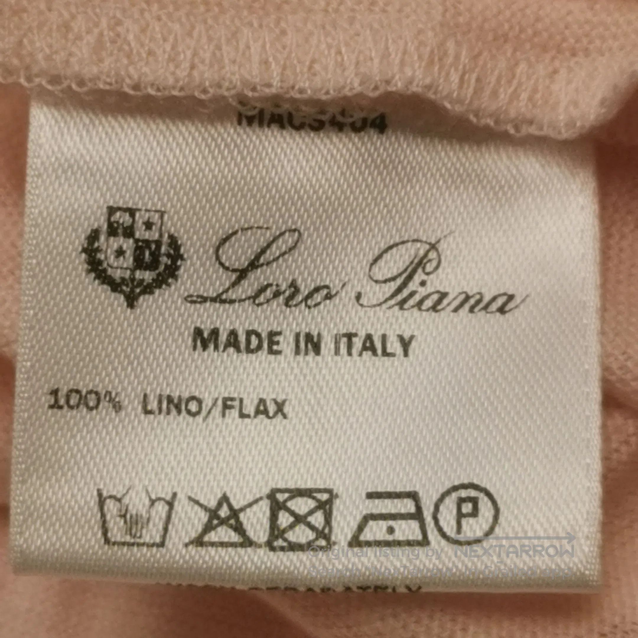 Loro Piana Loro Piana Linen Solid Lapel Collar T-Shirt S. Size US S / EU 44-46 / 1 - 8 Thumbnail