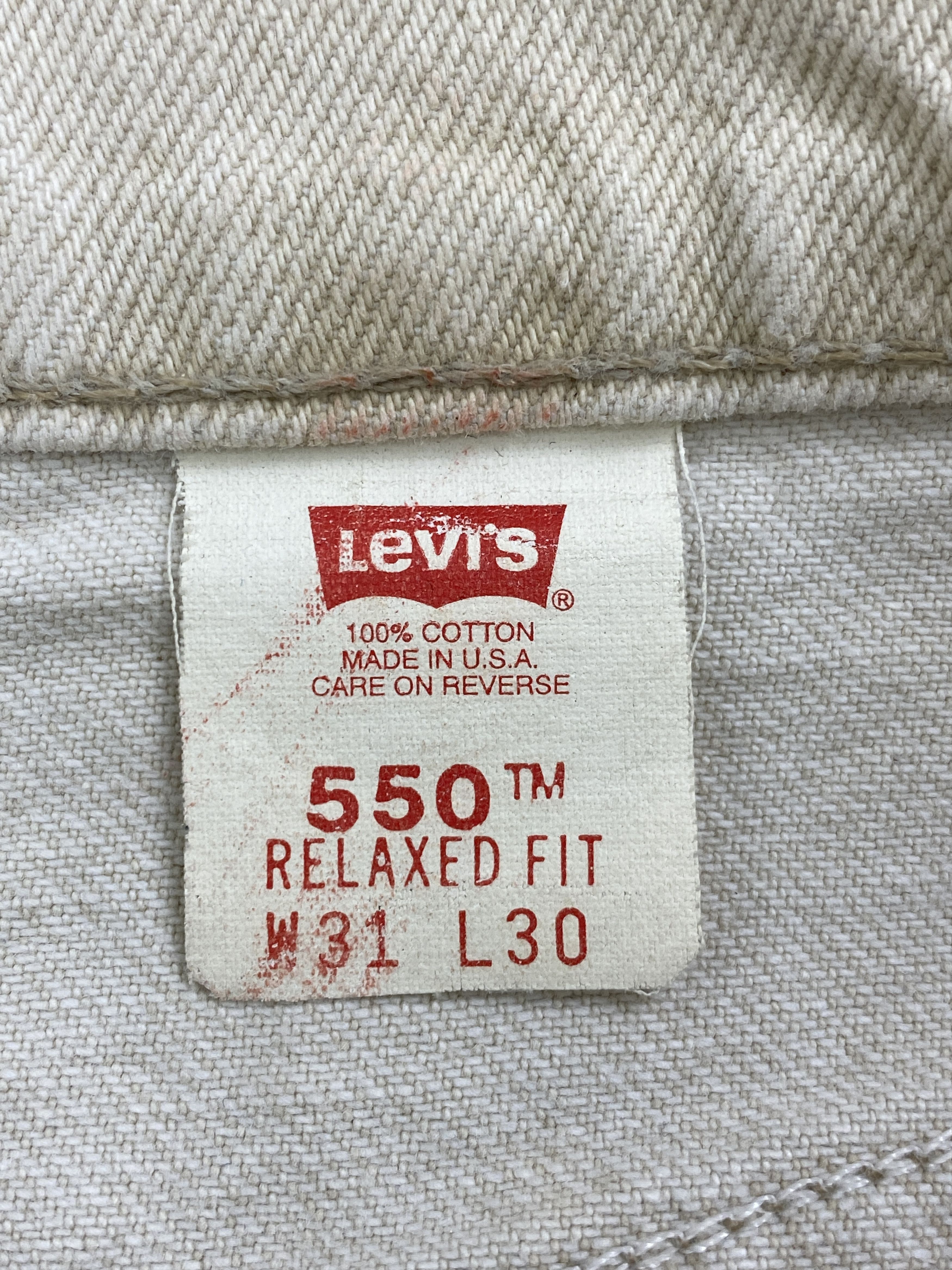 Levi's × Vintage Vintage 90s Levi's 550 Orange Tabs Jeans Size US 30 / EU 46 - 7 Thumbnail