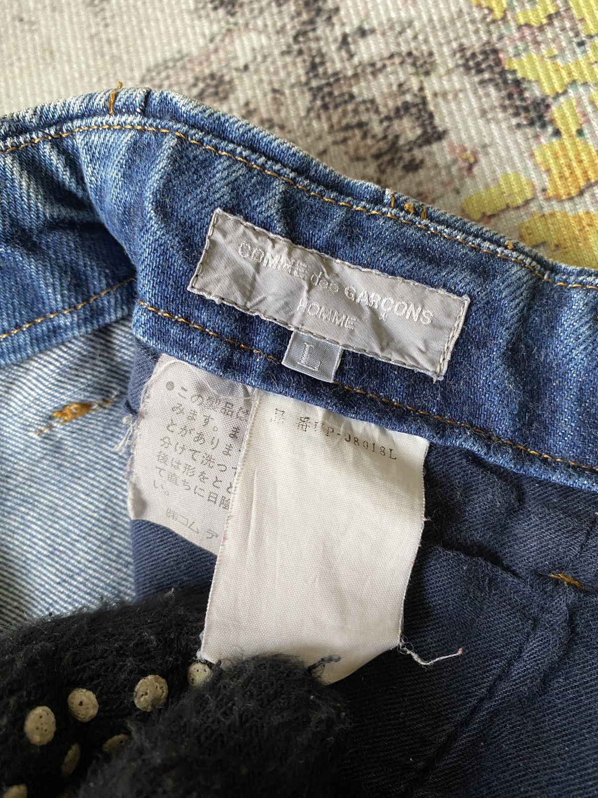 Comme des Garcons Homme Vintage 80’s Comme Des Garcons Homme Cropped Baggy Jeans Size US 31 - 16 Thumbnail