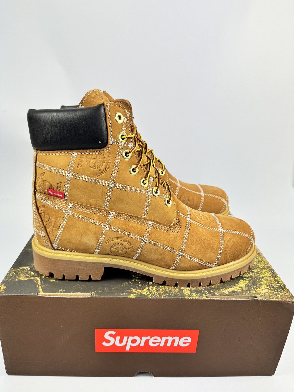 Timberland x SUPREME 6’’ PATCHWORK BOOTS Size US 9.5 / EU 42-43 - 1 Thumbnail