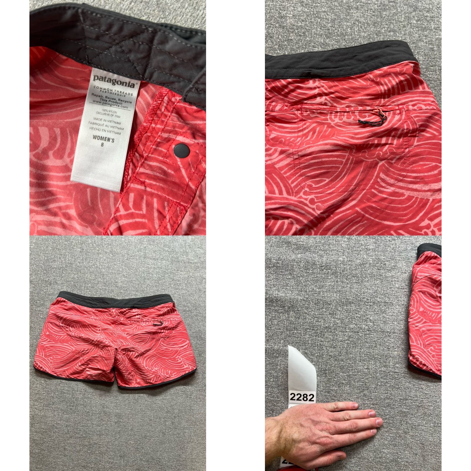 Patagonia Patagonia Womens Shorts 8 Red Nylon Casual Shorts Outdoor Everyday Belted Chino 5in Inseam Regular Womens Size 30" / US 8 / IT 44 - 8 Thumbnail