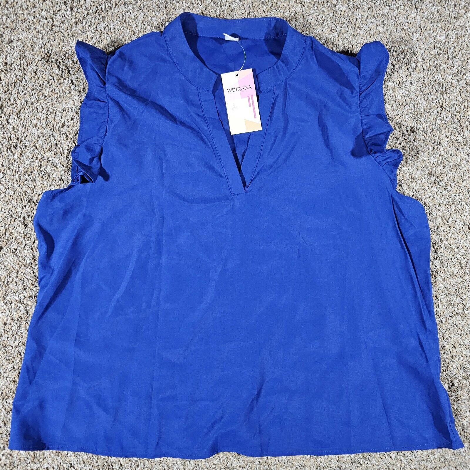 Designer WDIRARA vneck top NWT XXL Size XXL / US 16-18 / IT 52-54 - 1 Thumbnail
