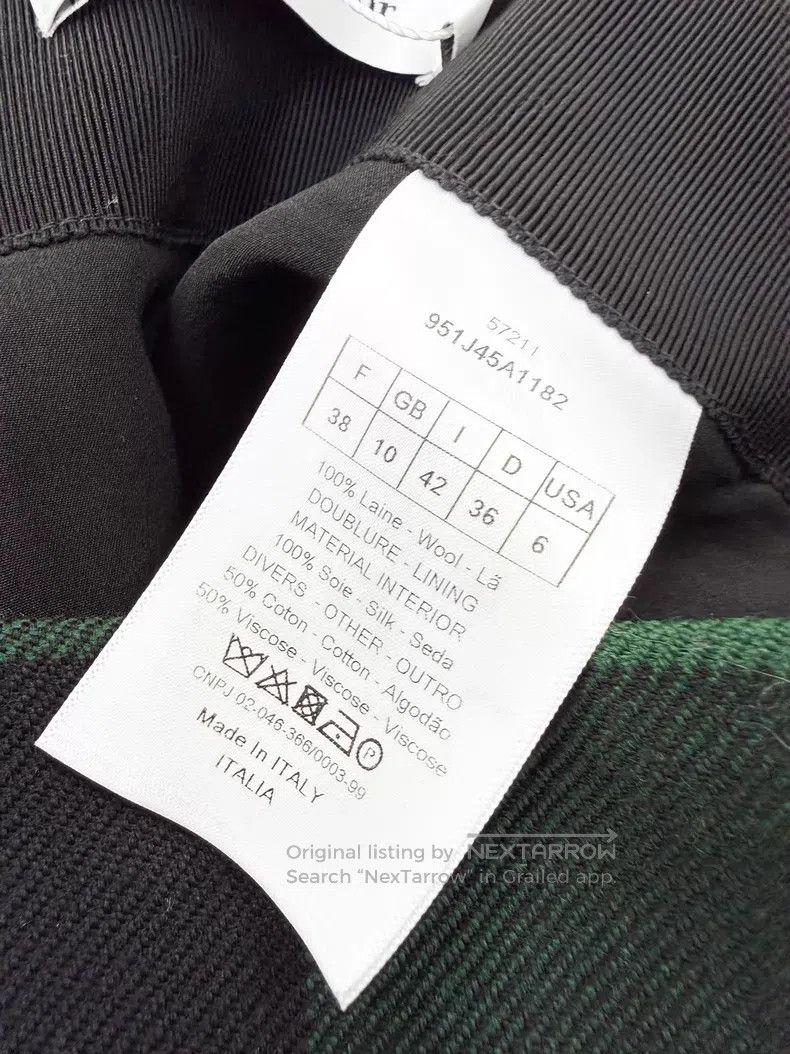 Dior Dior Plaid wool retro half-length skirt Size XS / US 0-2 / IT 36-38 - 7 Thumbnail