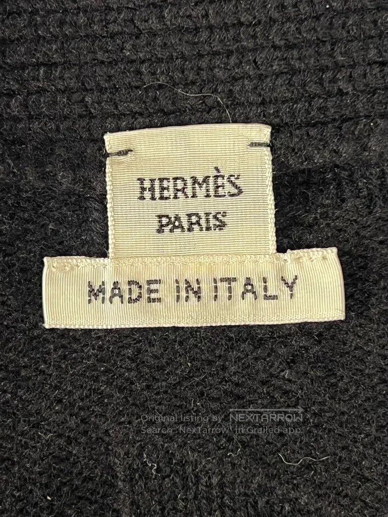 Hermes Hermes Black knitted cardigan Size S / US 4 / IT 40 - 6 Thumbnail
