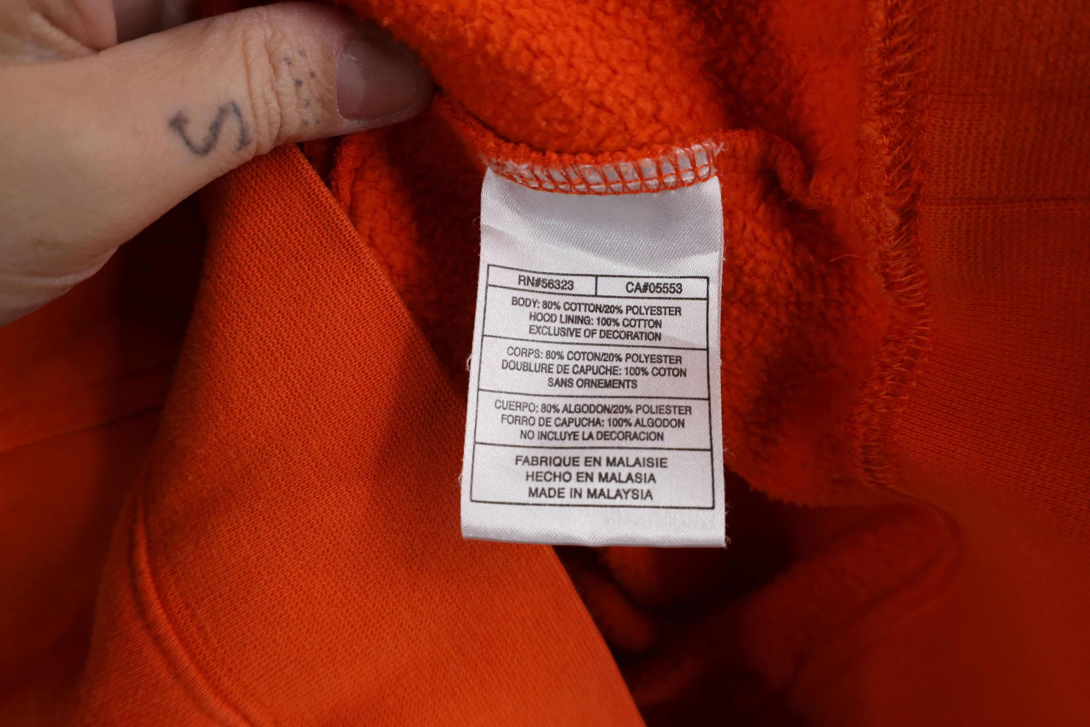 Nike × Vintage Vintage Nike Baseball Scott Center Swoosh Hoodie Orange Size US M / EU 48-50 / 2 - 11 Thumbnail