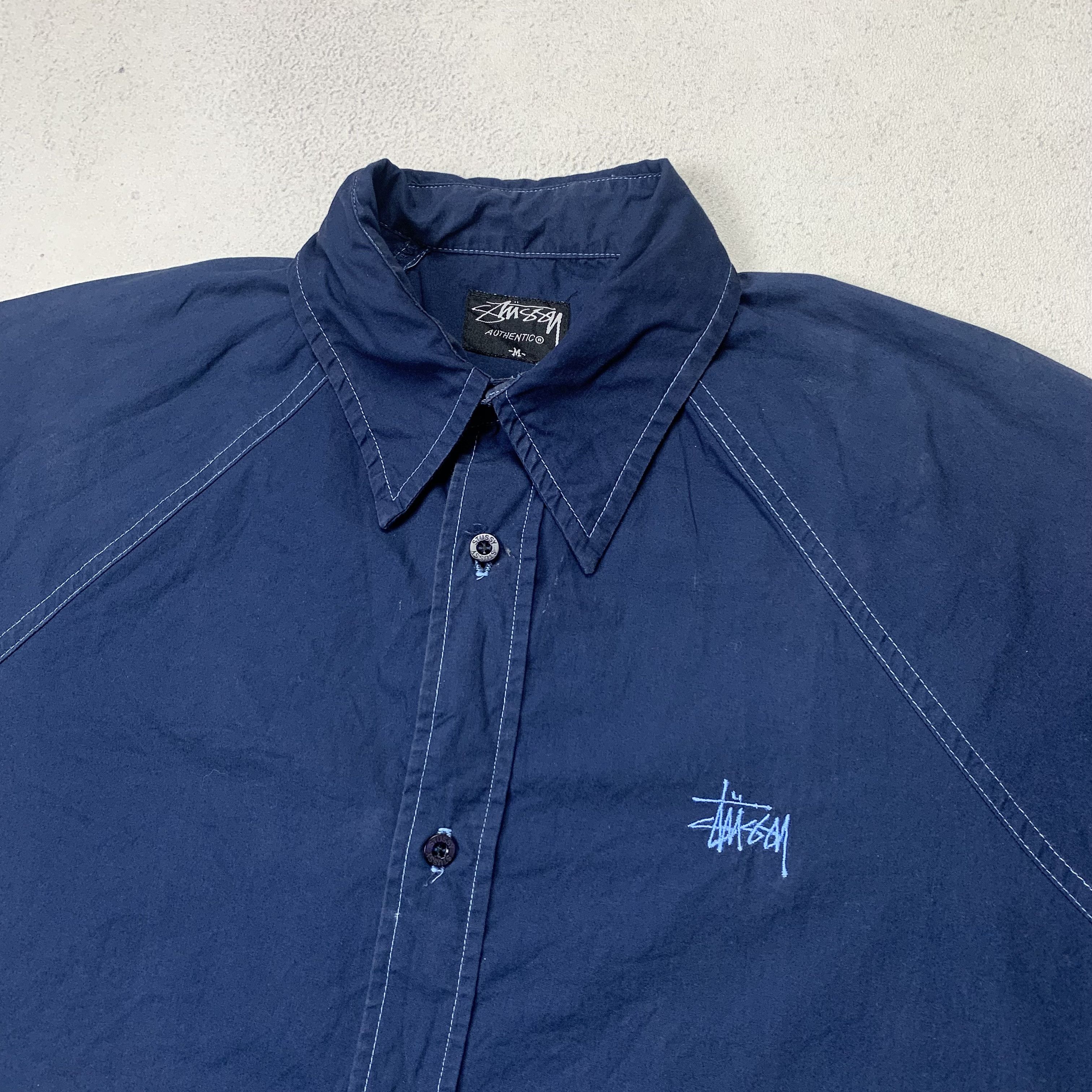 Stussy Stussy Navy Shirt Size US M / EU 48-50 / 2 - 2 Thumbnail