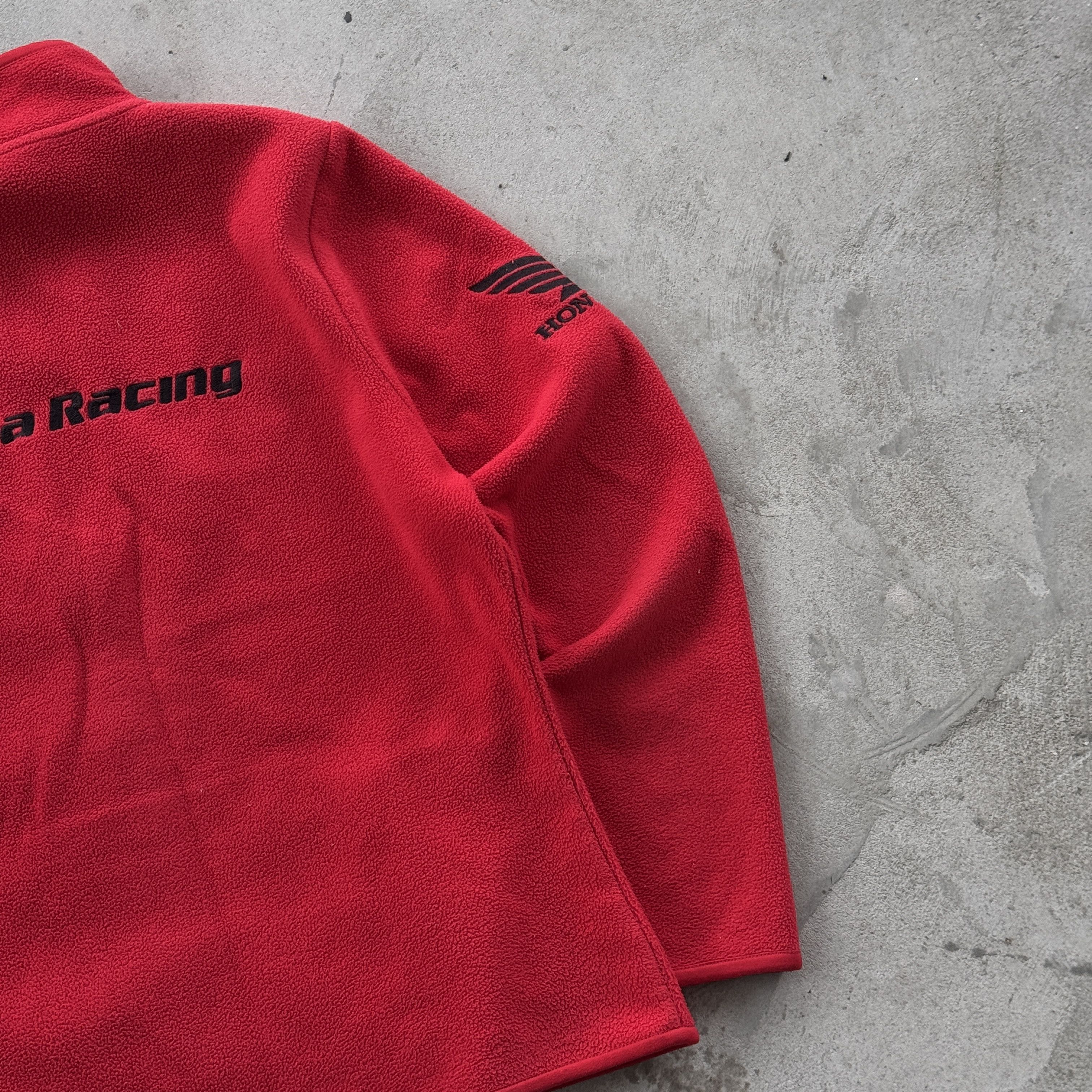 Honda Vintage 90s Honda Racing Fleece Full Zip Jacket Size L / US 10 / IT 46 - 5 Thumbnail