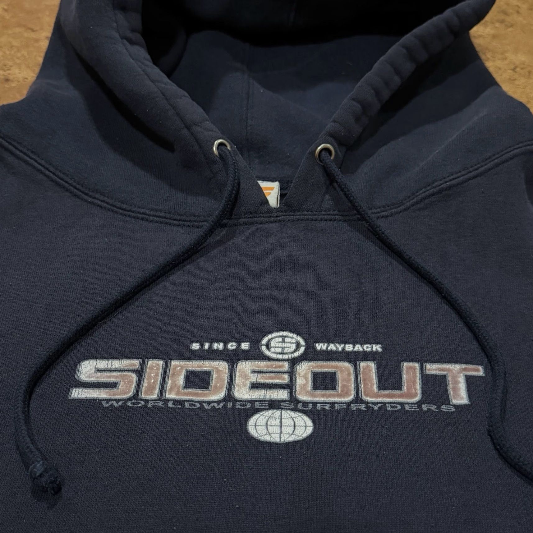 Sideout VTG Sideout Hoodie Sweatshirt Y2K Skater Surf Navy Blue Men’s XL Faded Rare Size US XL / EU 56 / 4 - 3 Thumbnail