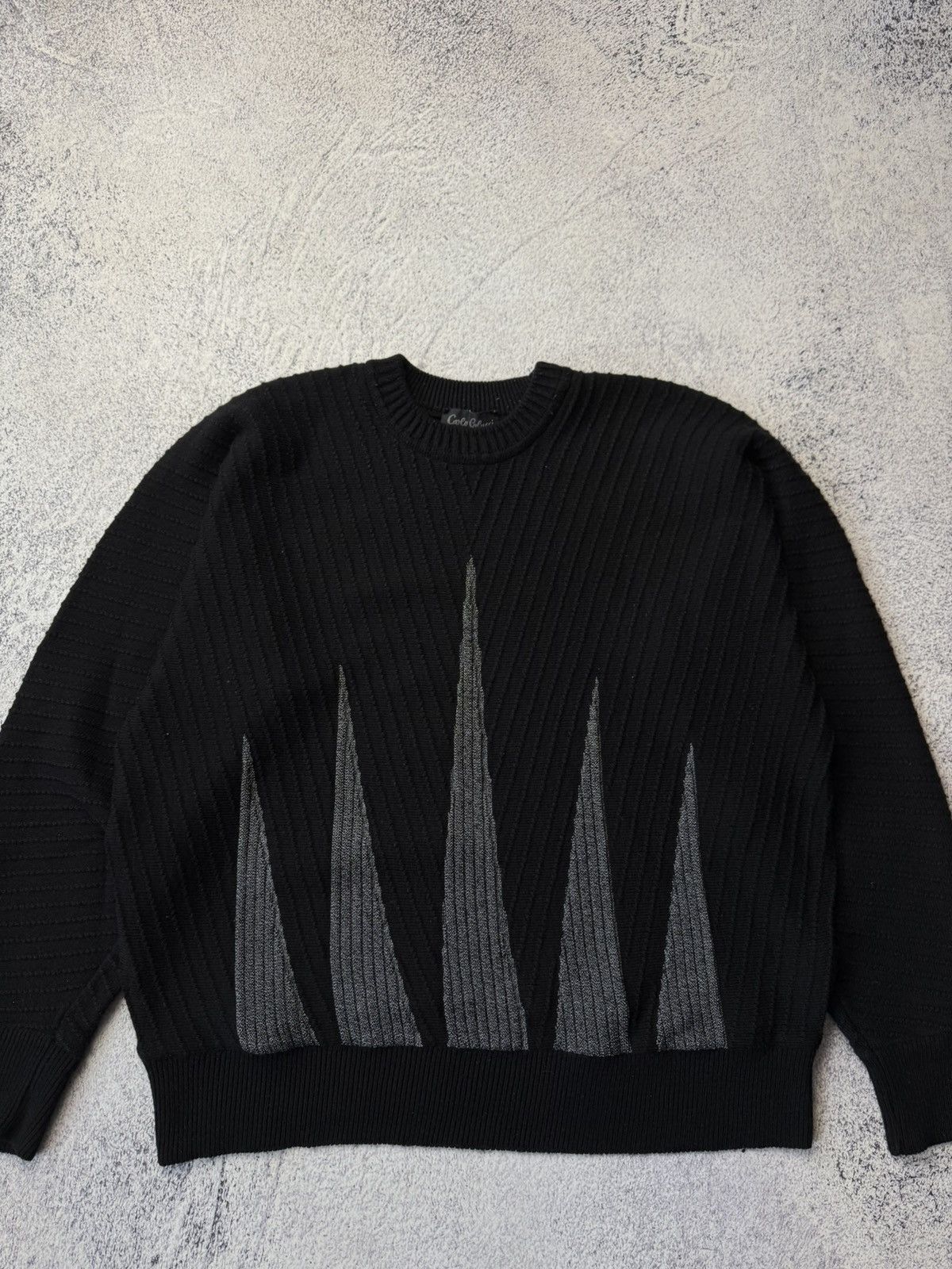 Carlo Colucci Vintage 90s Carlo Colucci Sweater Avant Garde Streetwear USA Size US L / EU 52-54 / 3 - 3 Thumbnail