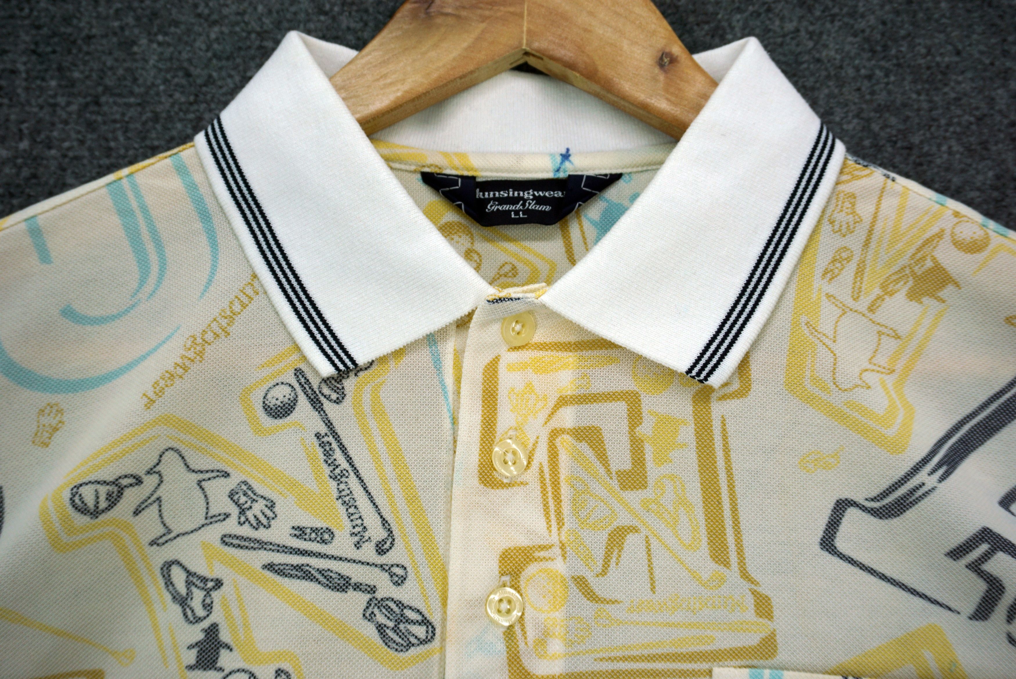 Grand Slam Vintage Munsingwear Penguin Abstract Full Print Boxy Shirt Size US L / EU 52-54 / 3 - 5 Thumbnail