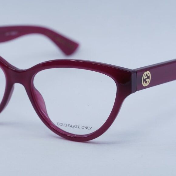 Gucci 🕶️ New Gucci GG1581O 003 Eyeglasses - Fuchsia Frame Size ONE SIZE - 3 Thumbnail